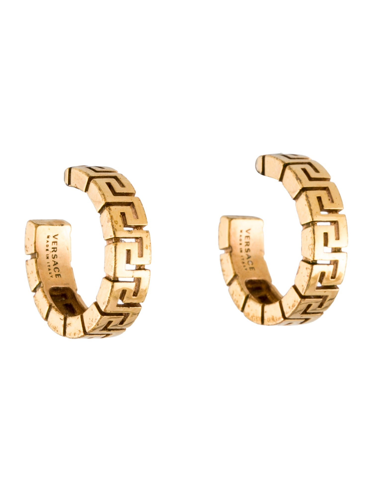 Versace Greca Hoop Earrings
