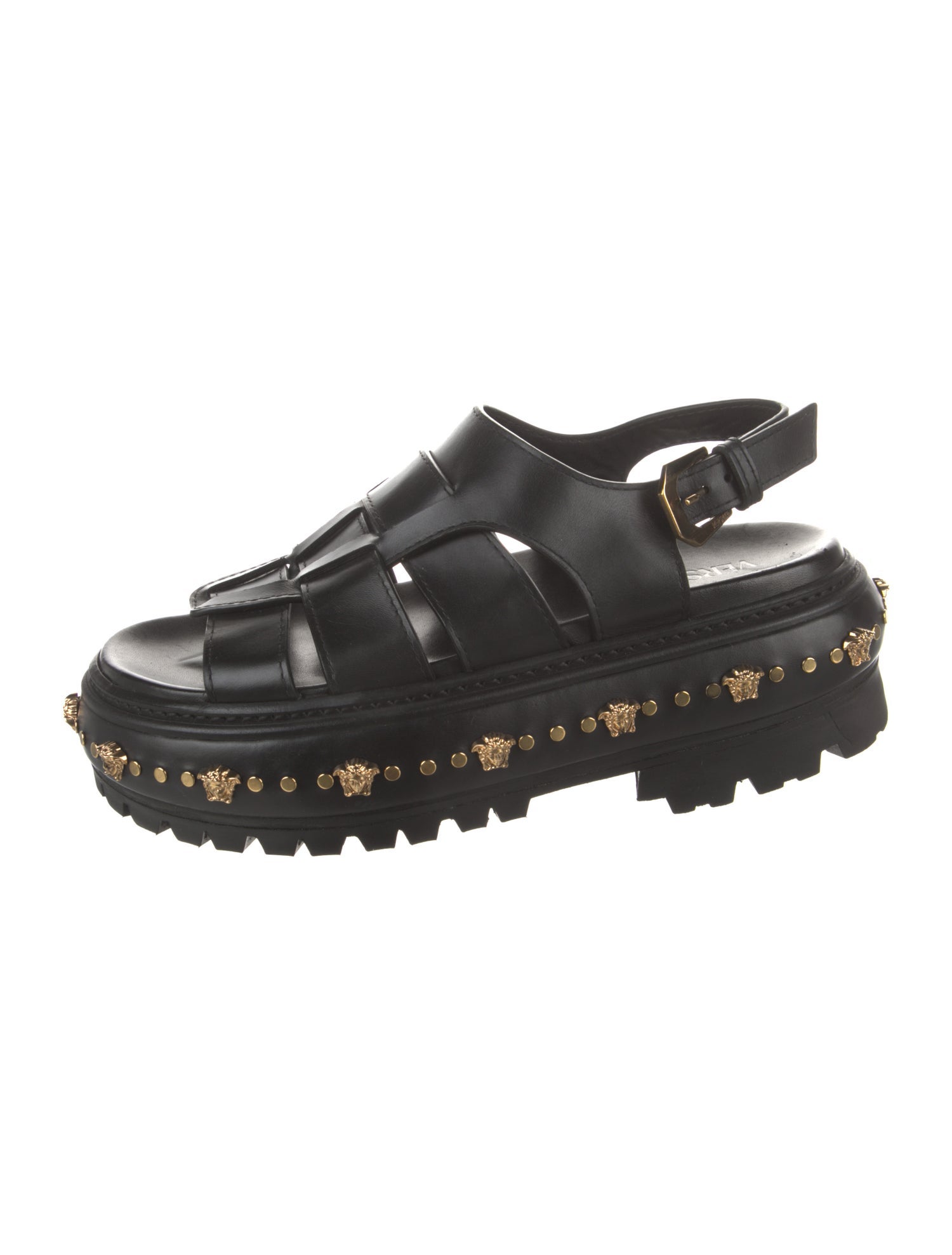 Versace Leather Moccasins