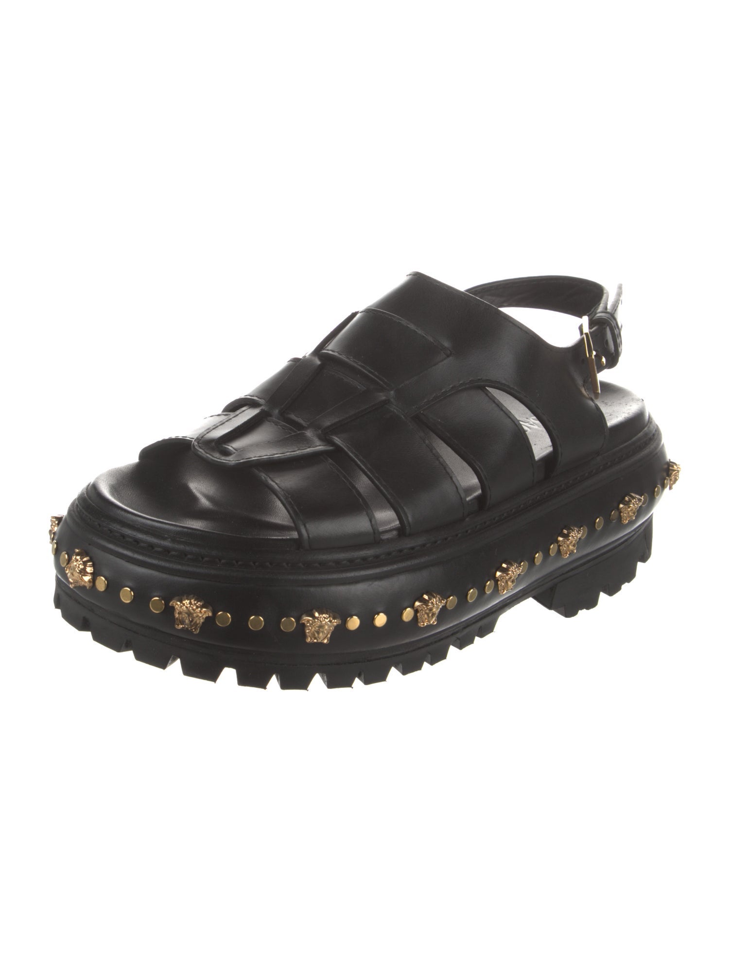 Versace Leather Moccasins