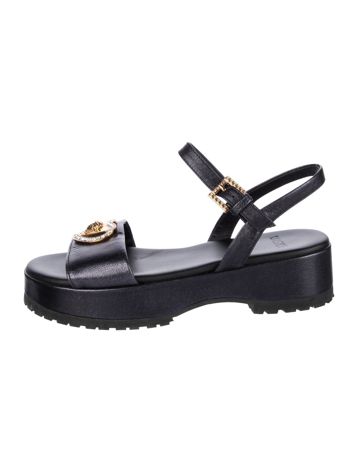 Versace kids girls leather sandals