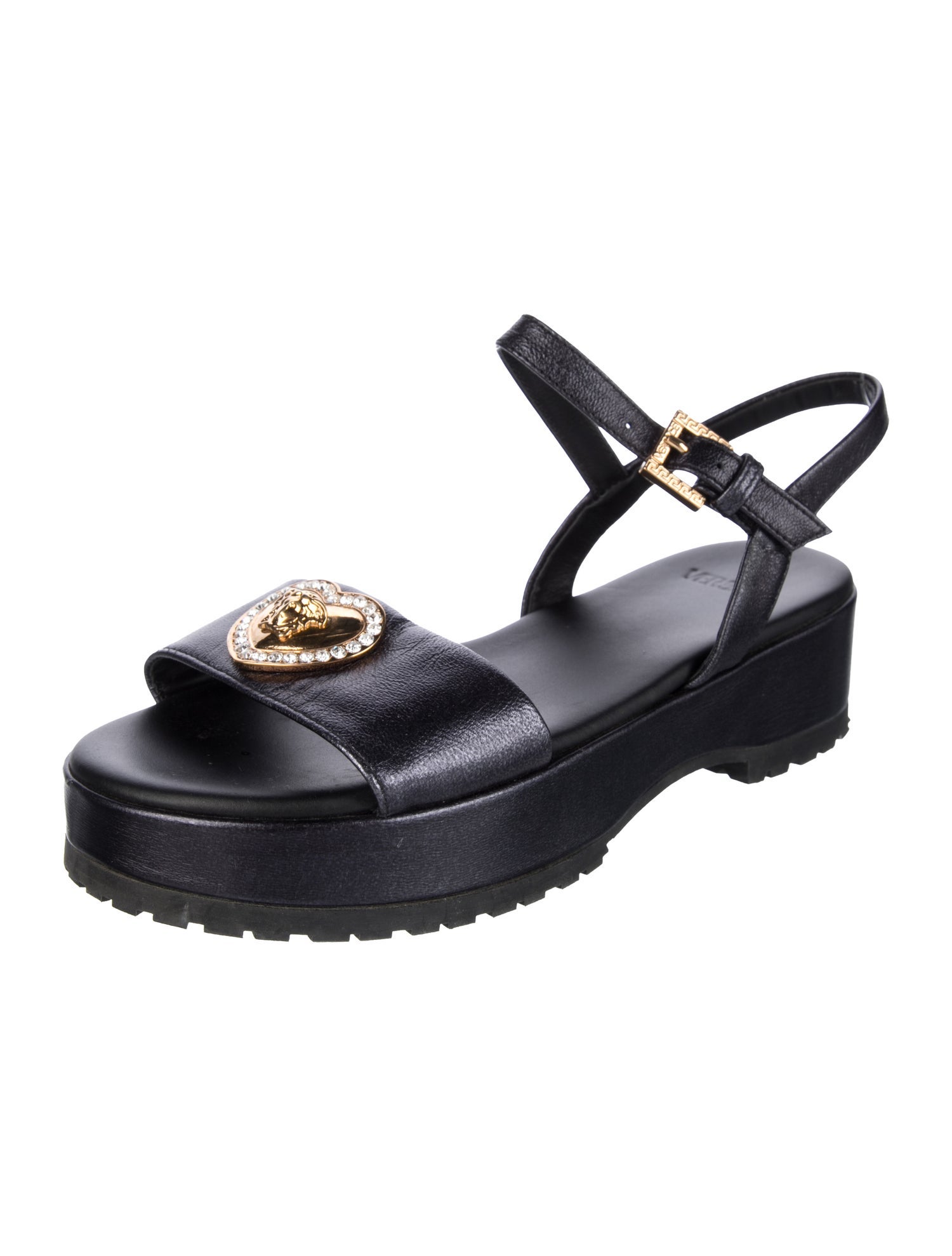 Versace kids girls leather sandals