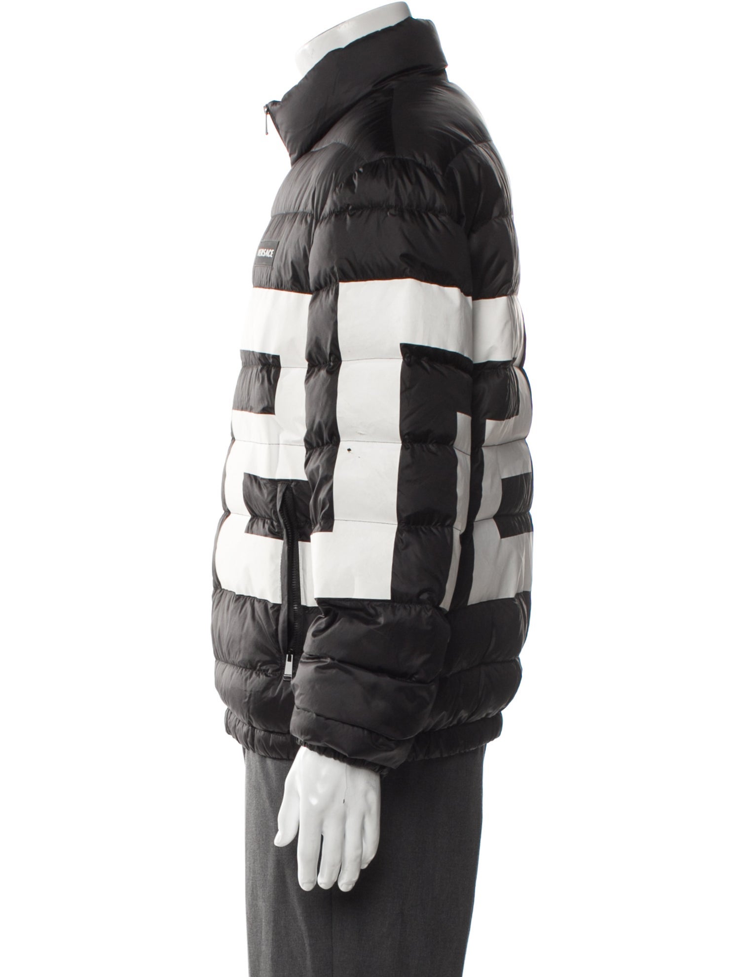 Versace Printed Puffer Coat