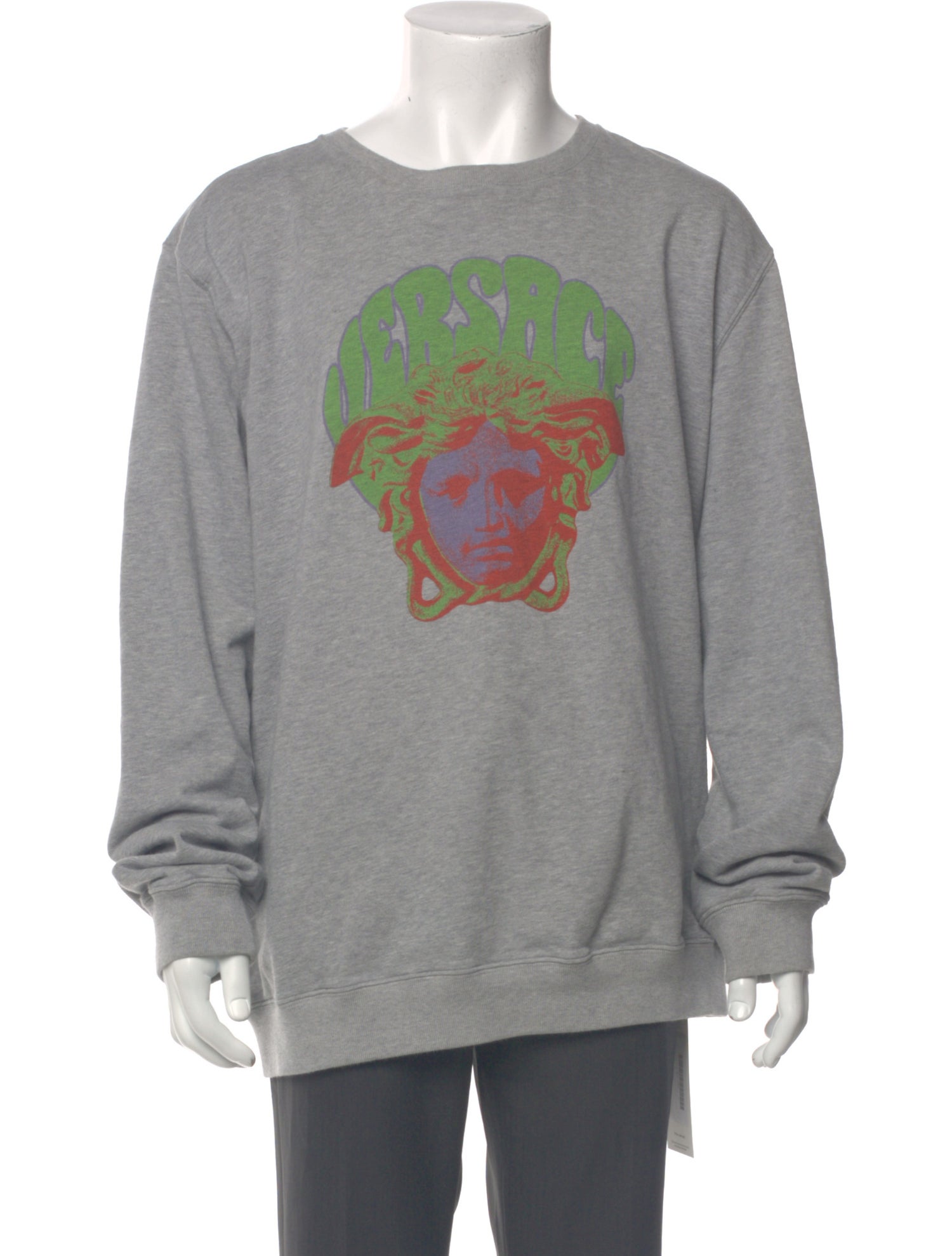 Versace Graphic Print Crew Neck Pullover