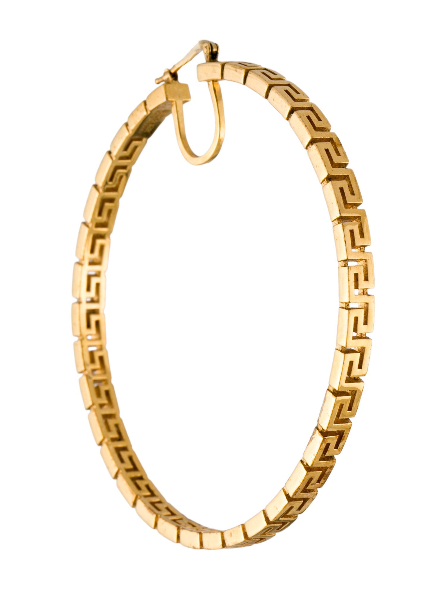 Versace Grecamania Single Hoop Earring