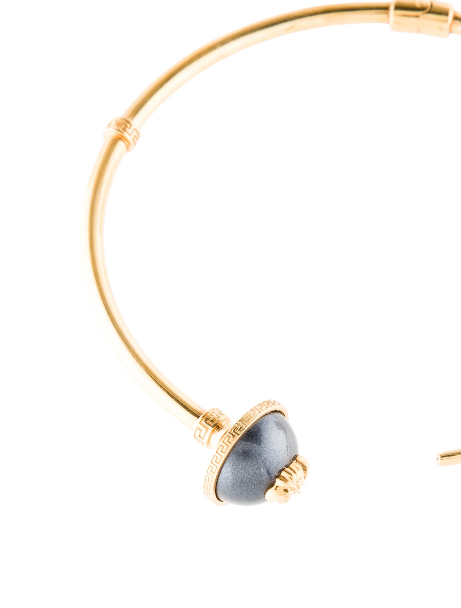 Versace Faux Pearl Choker Necklace