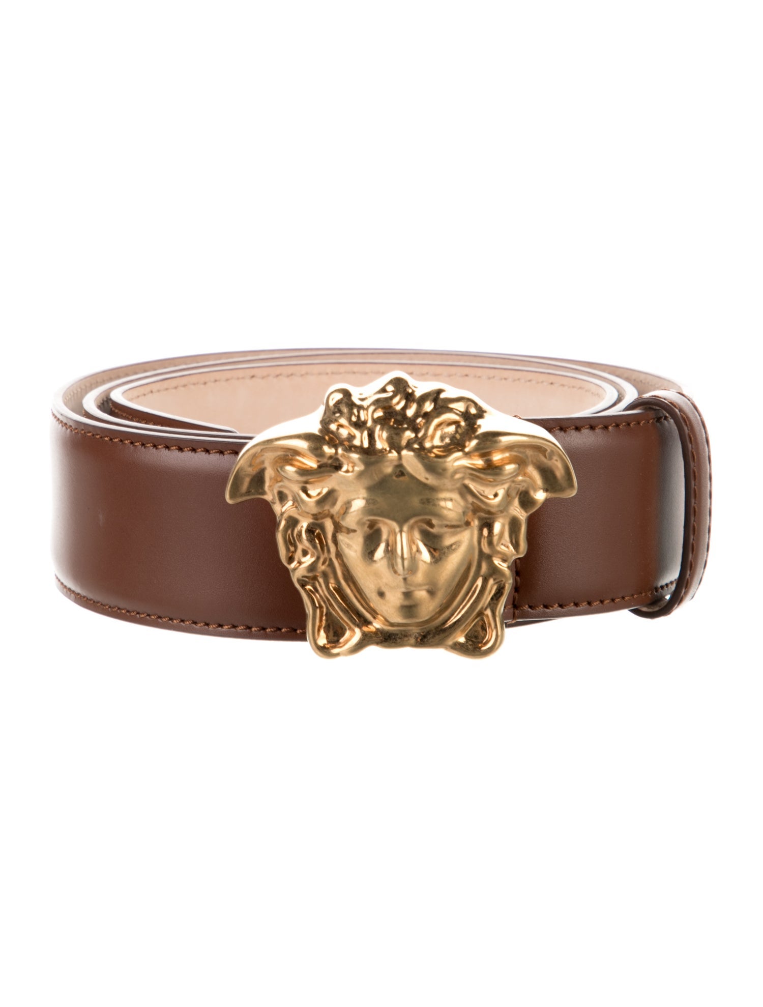 Versace Medusa Insignia Leather Waist Belt