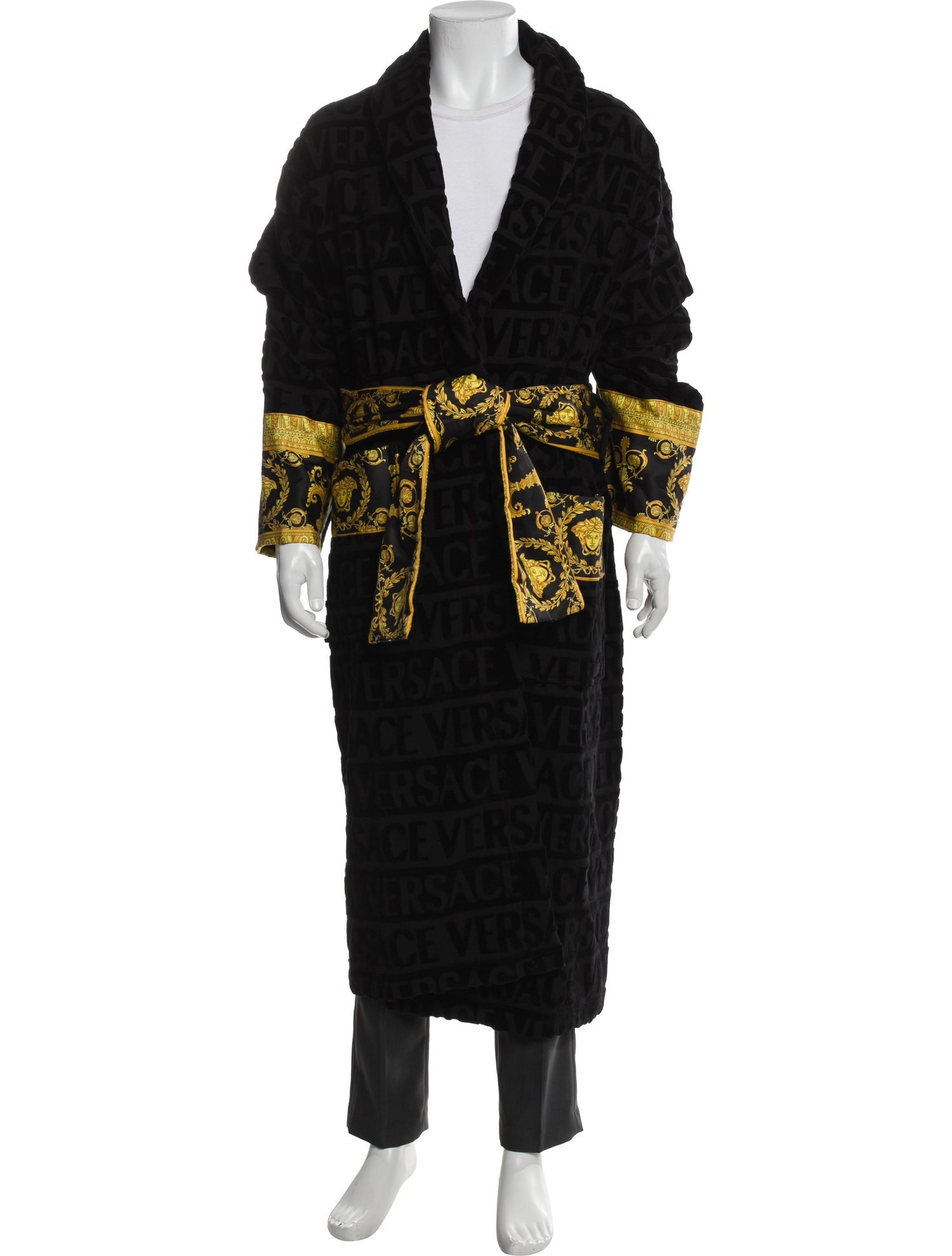 Versace Graphic Print Robe w/ Tags