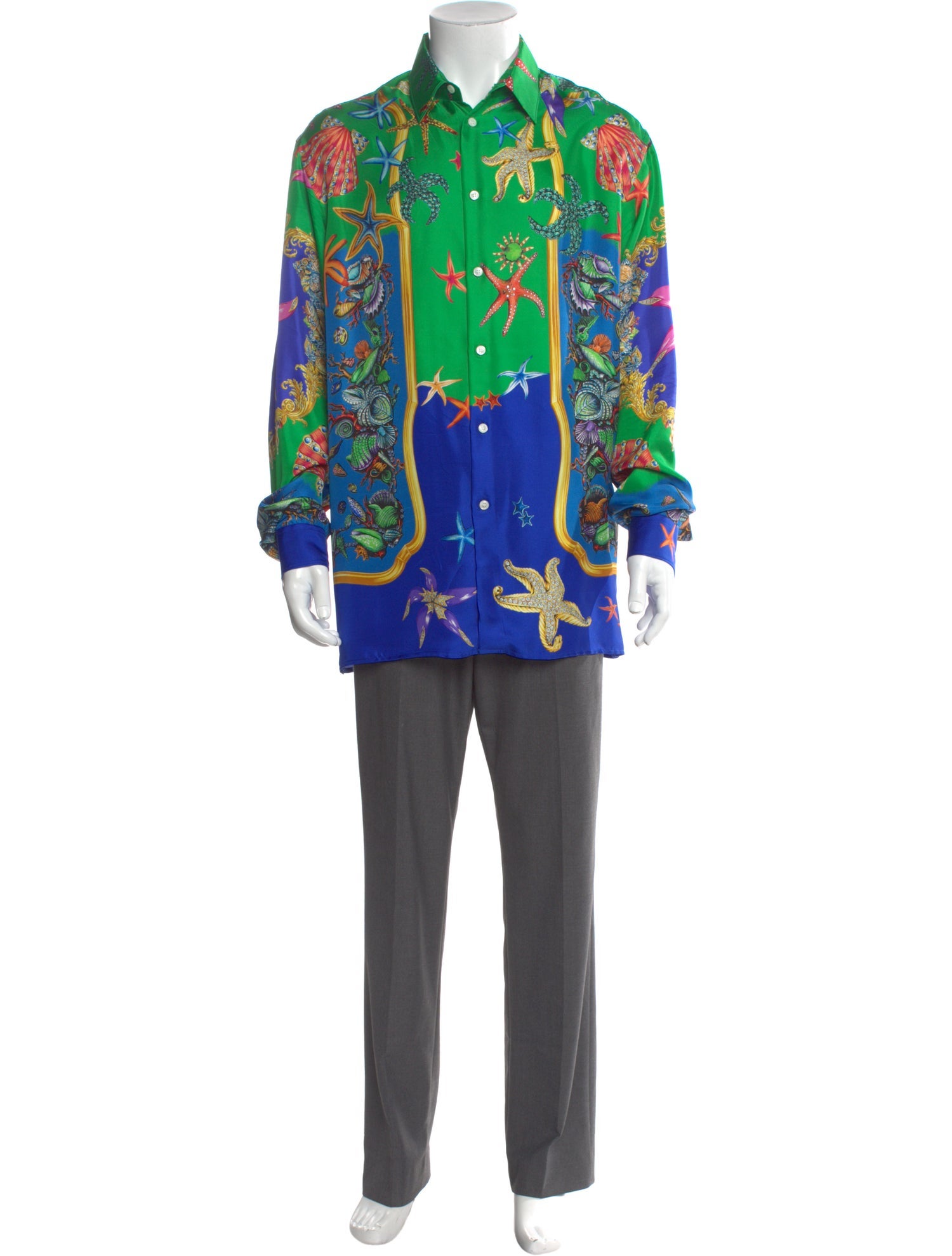 Versace Silk Printed Shirt