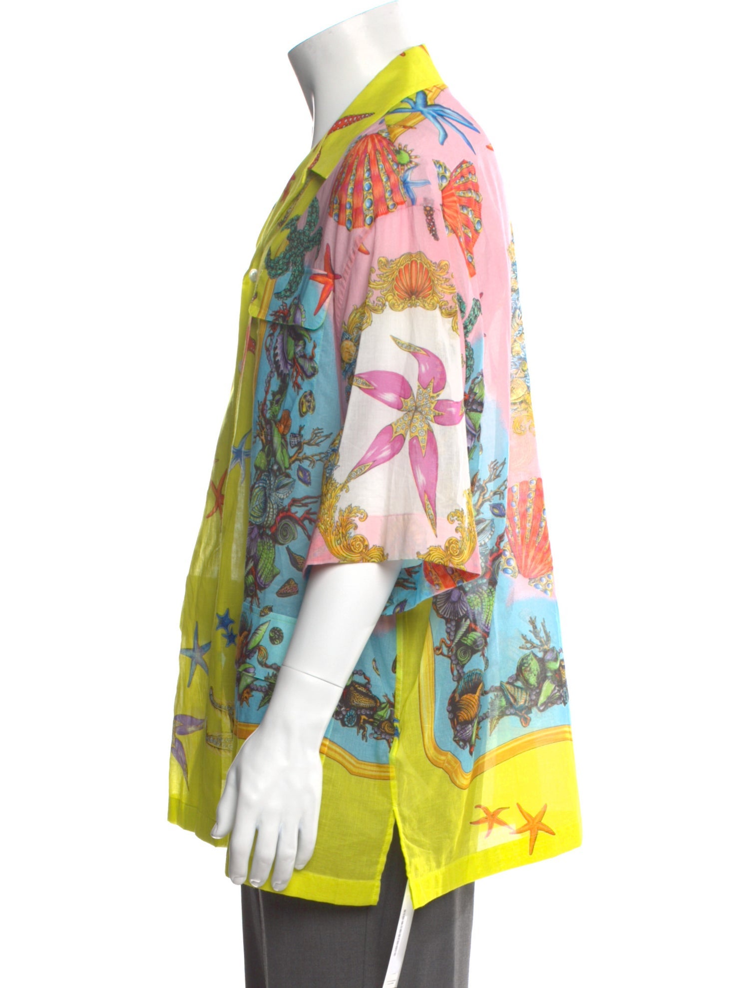 Versace Printed Short Sleeve Shirt