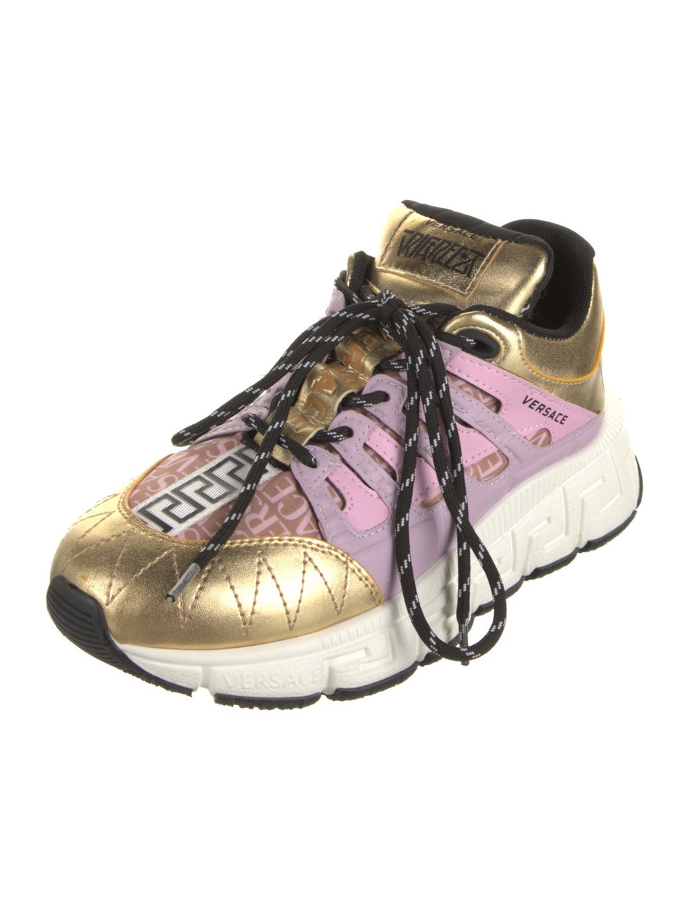 Versace Colorblock Pattern Athletic Sneakers - image 2