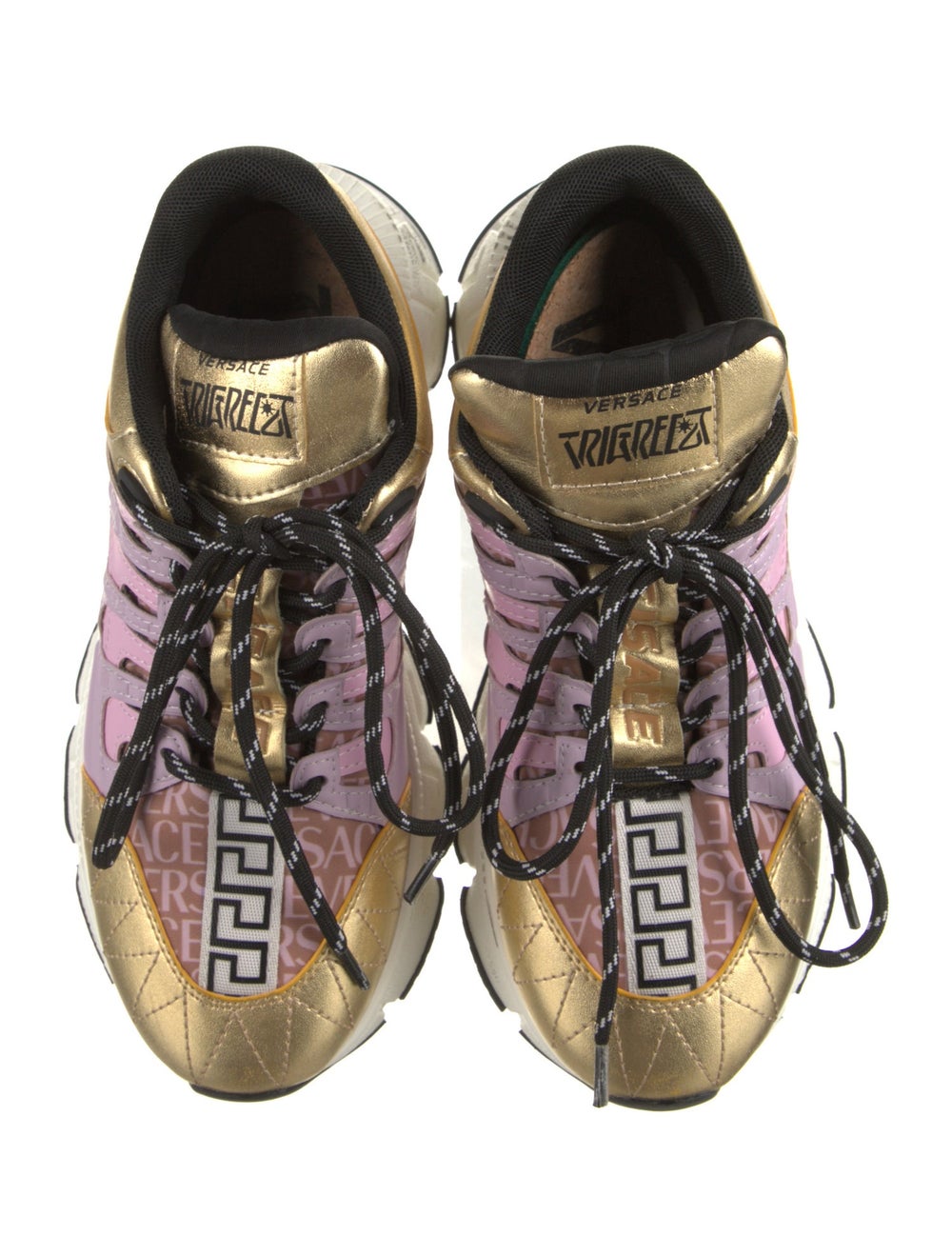 Versace Colorblock Pattern Athletic Sneakers - image 3