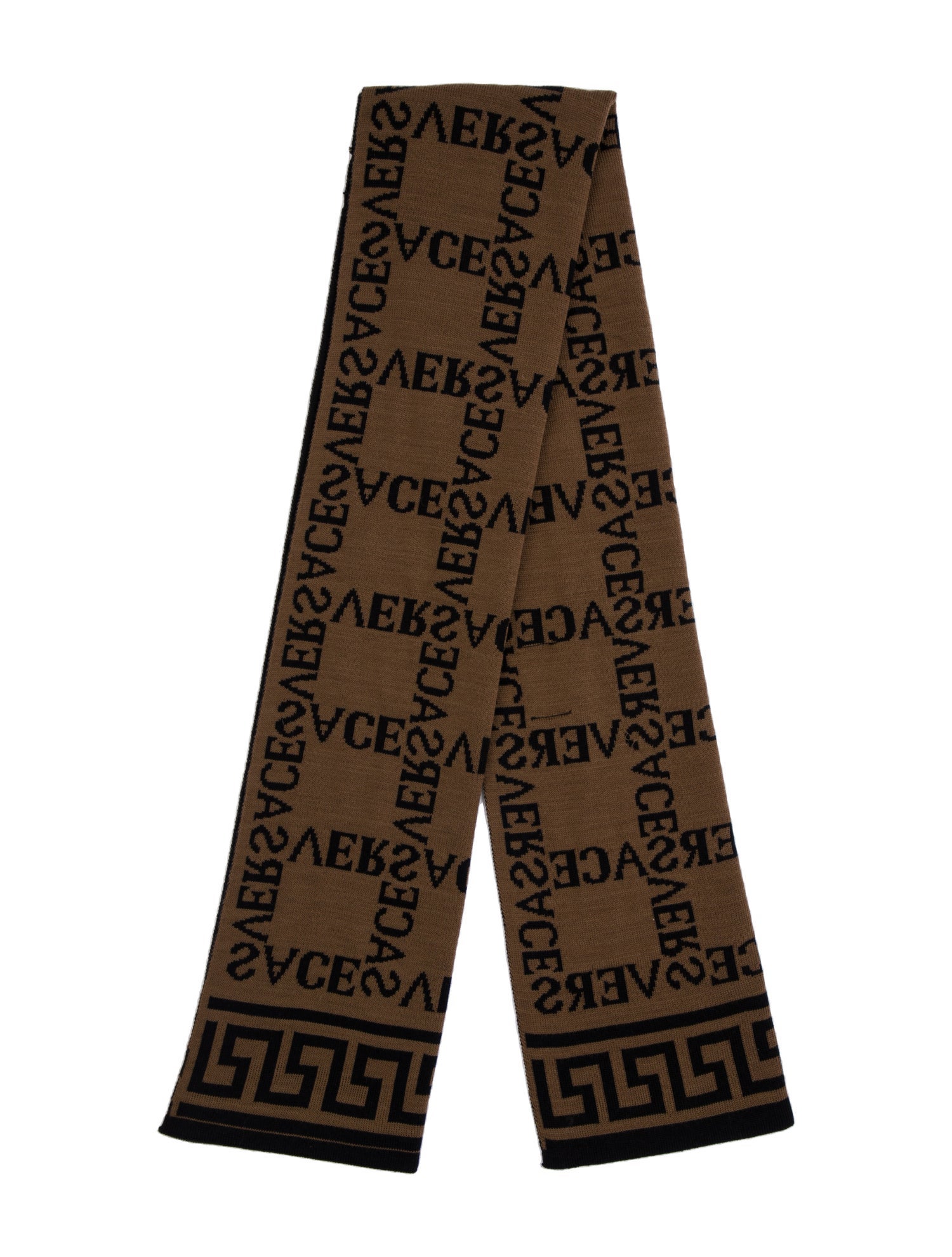 Versace Wool Printed Scarf