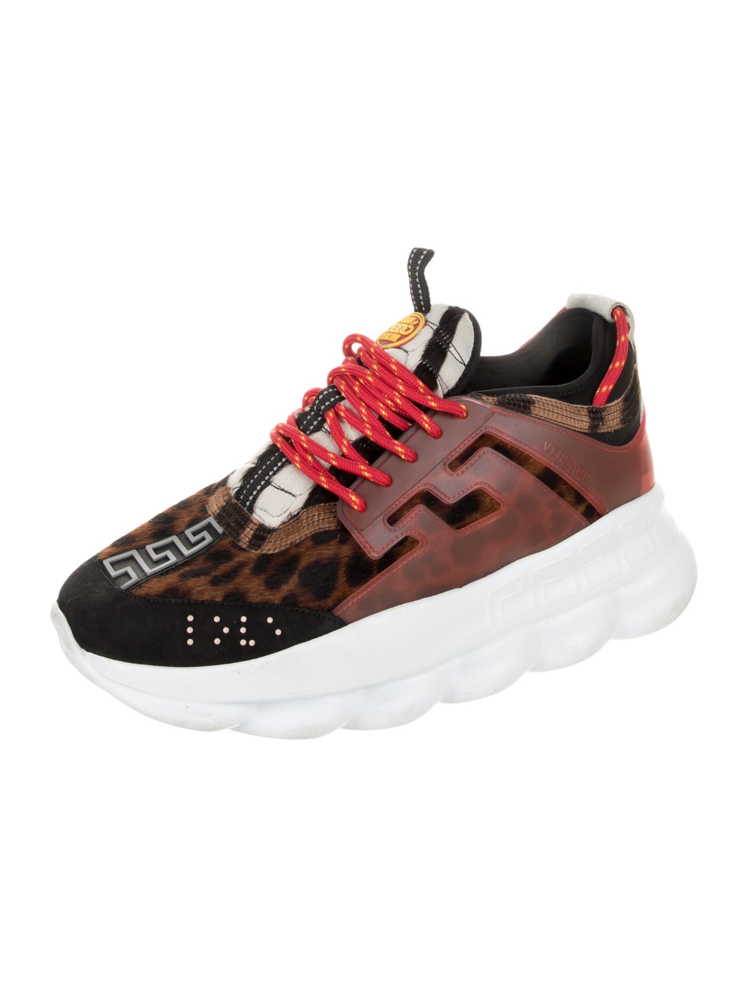 Versace Ponyhair Printed Sneakers