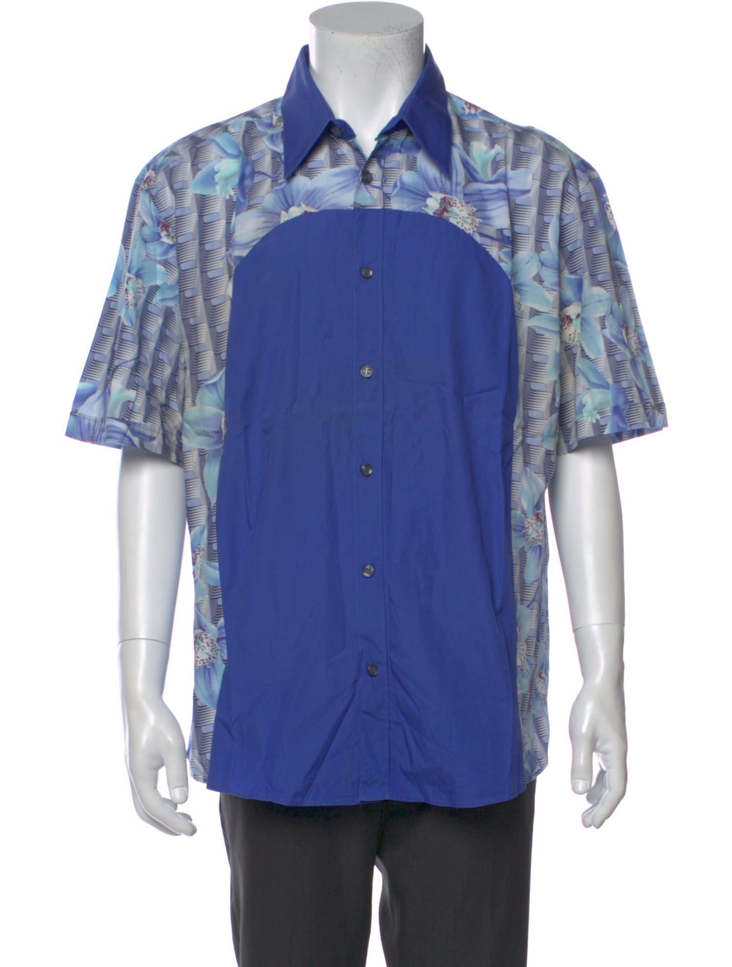 Versace Graphic Print Short Sleeve Shirt