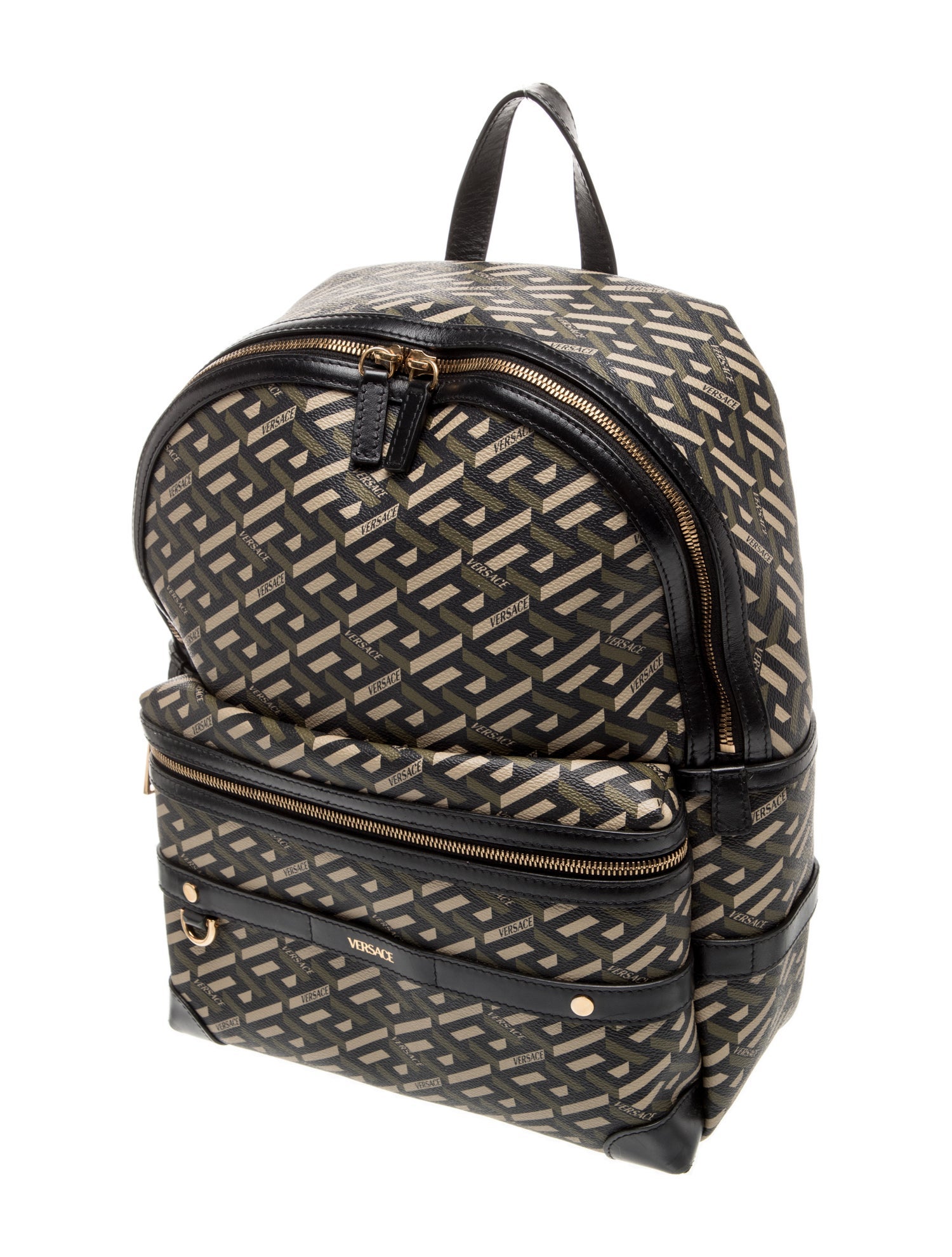 Versace Leather Backpack