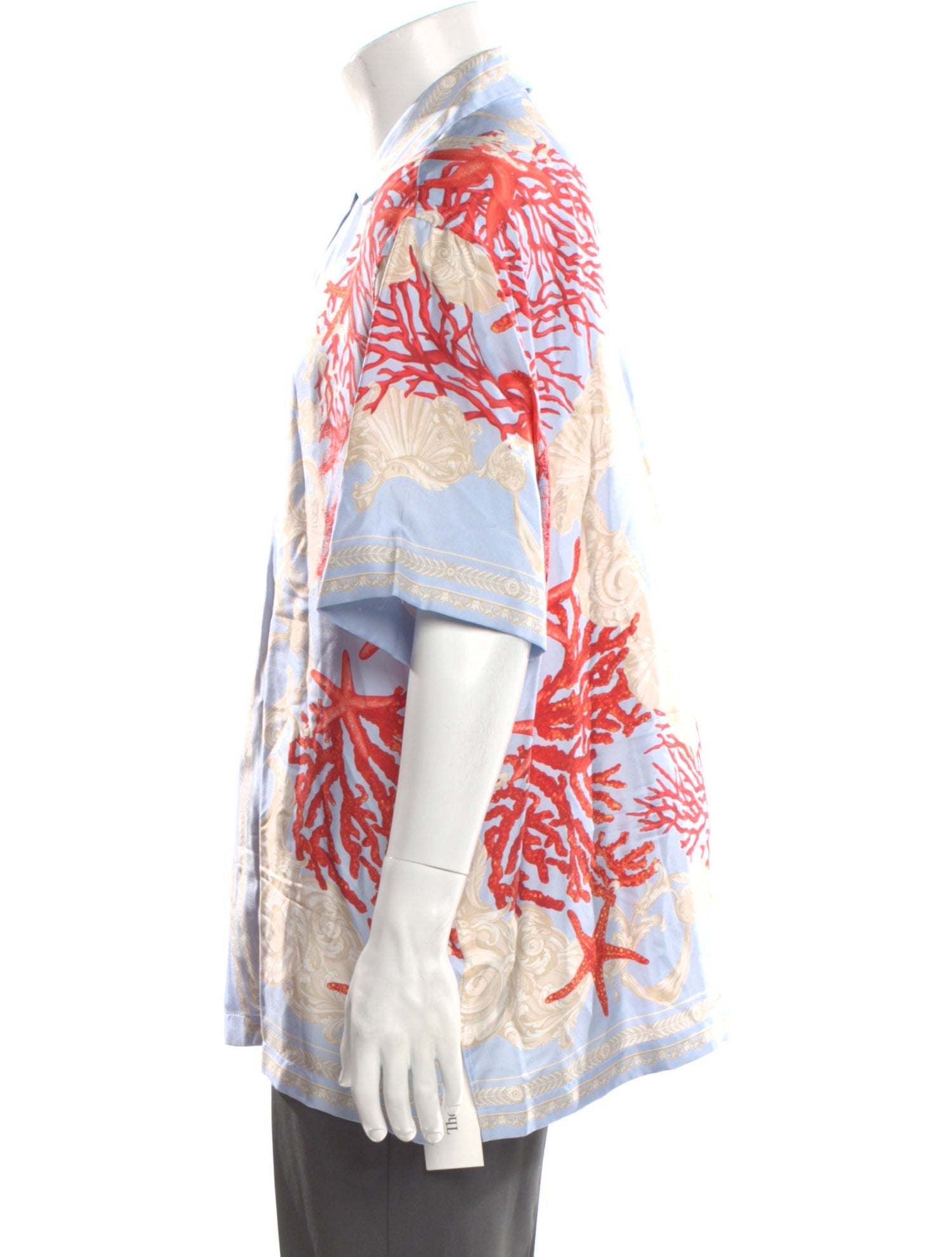 Versace Silk Floral Print Shirt