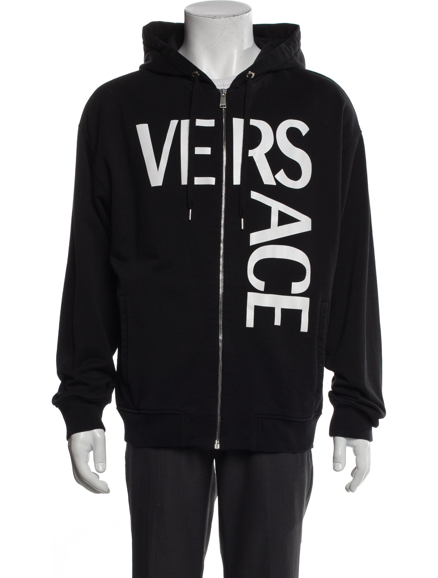 Versace Graphic Print Crew Neck Hoodie