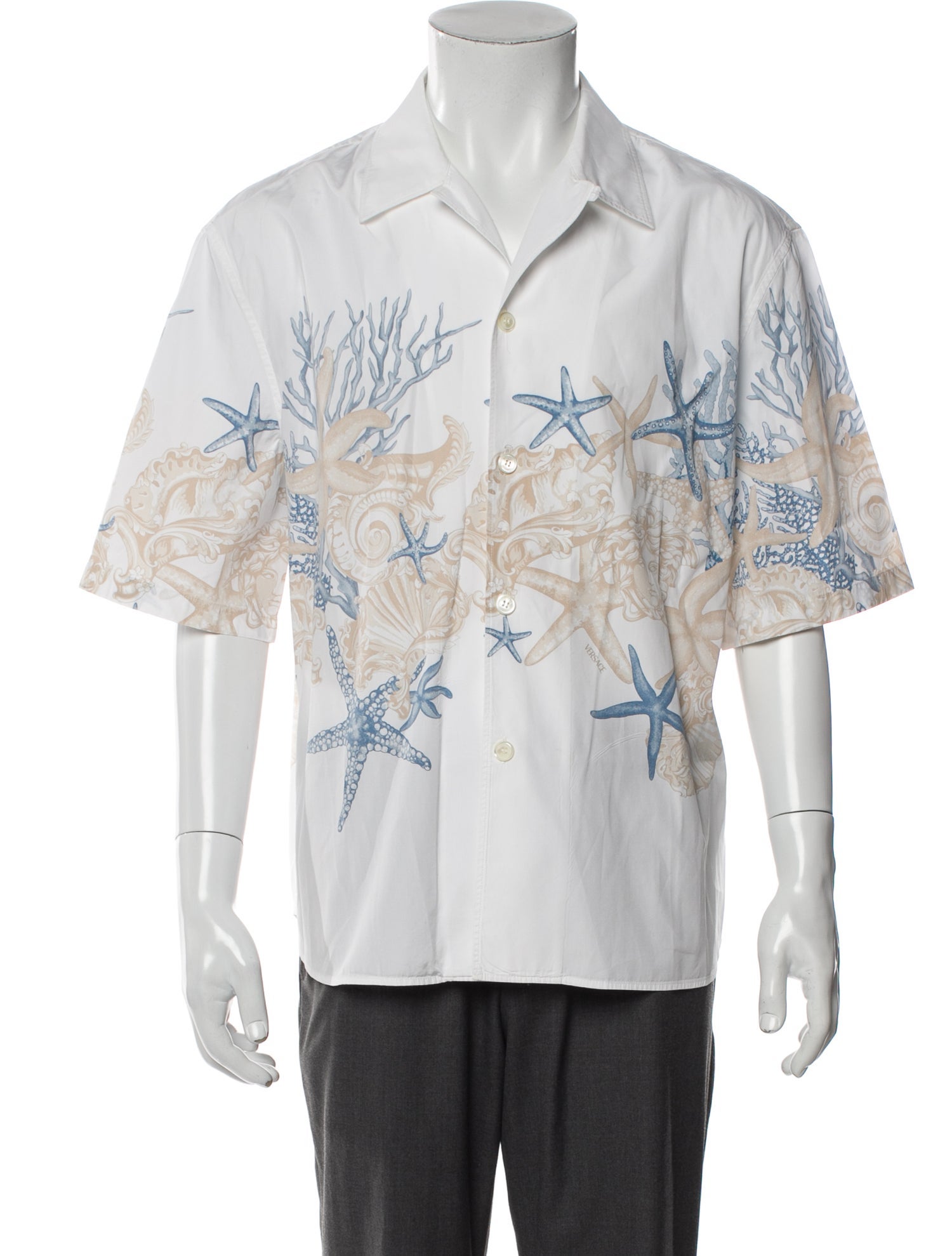 Versace Printed Short Sleeve Shirt