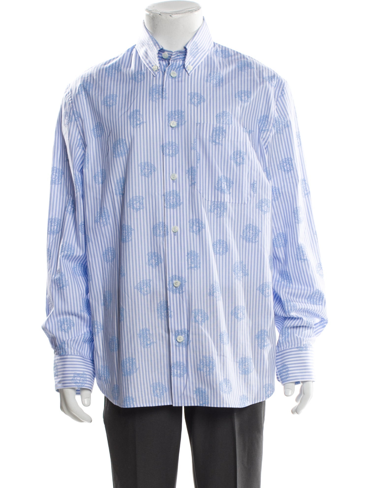 Versace Striped Long Sleeve Shirt w/ Tags