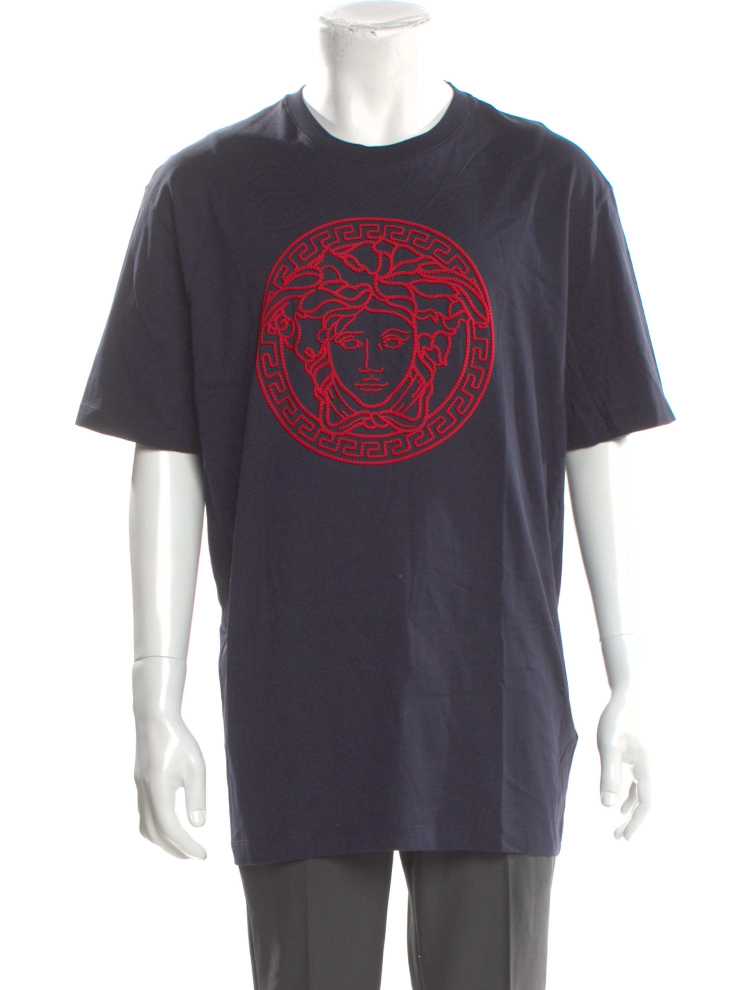 Versace Graphic Print Crew Neck T-Shirt
