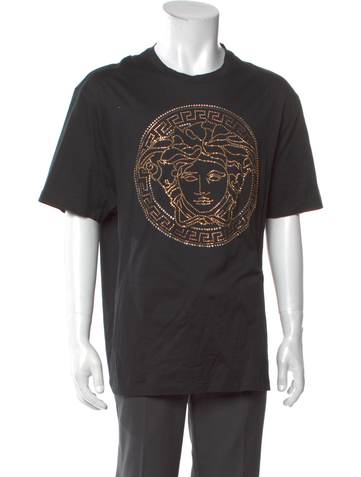 Versace Graphic Print Crew Neck T-Shirt