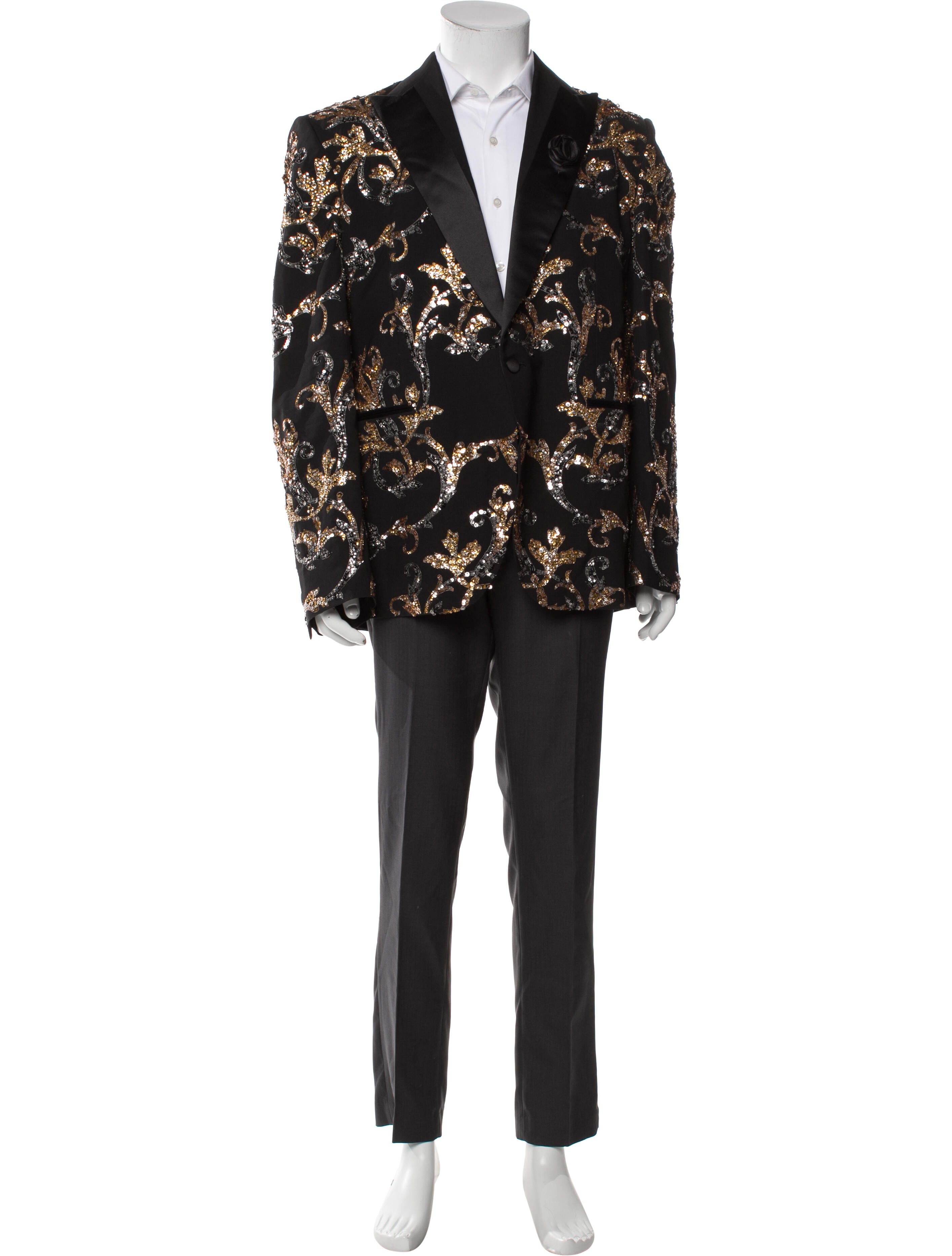 Versace Mens' Virgin Wool Tuxedo