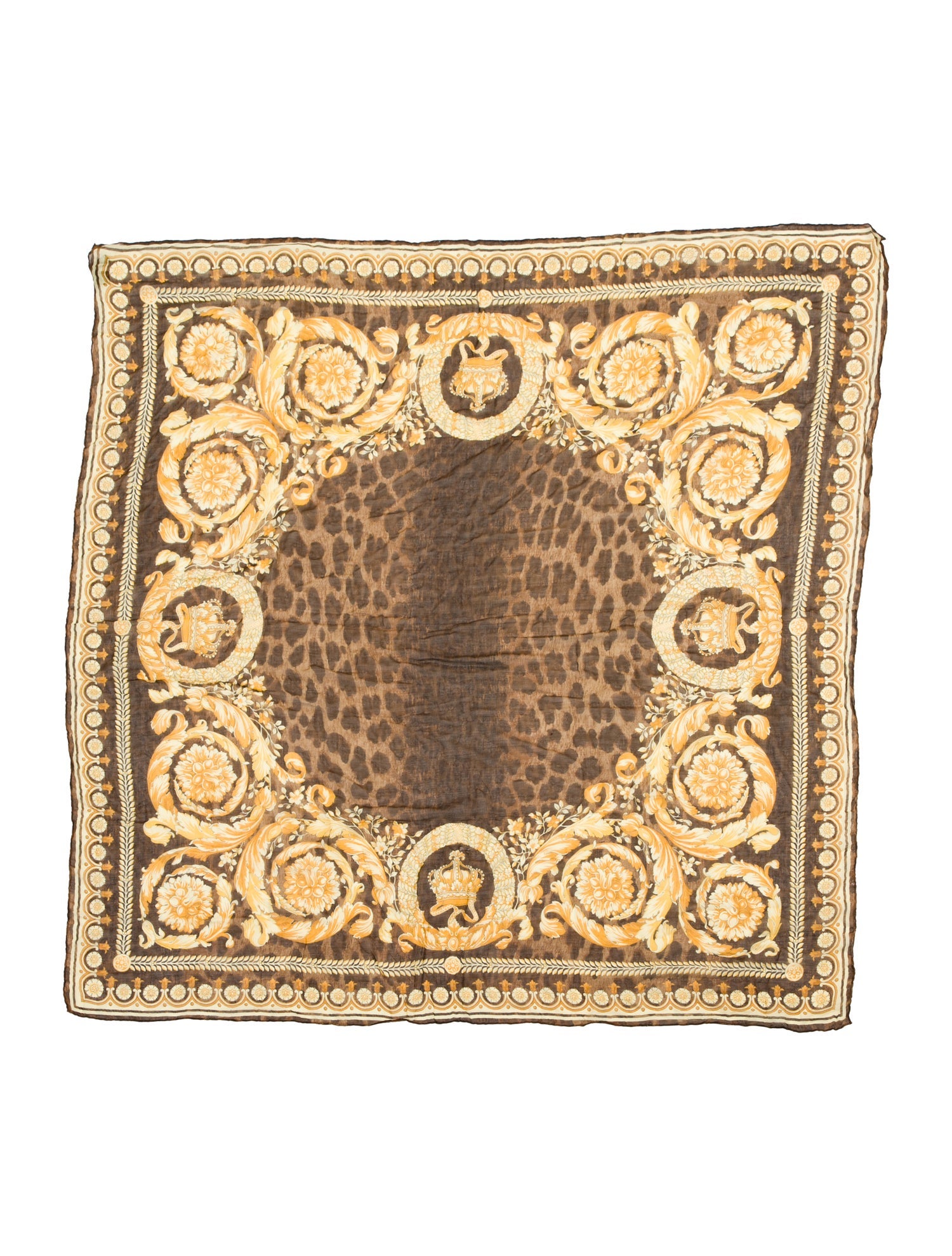 Versace Animal Print Scarf