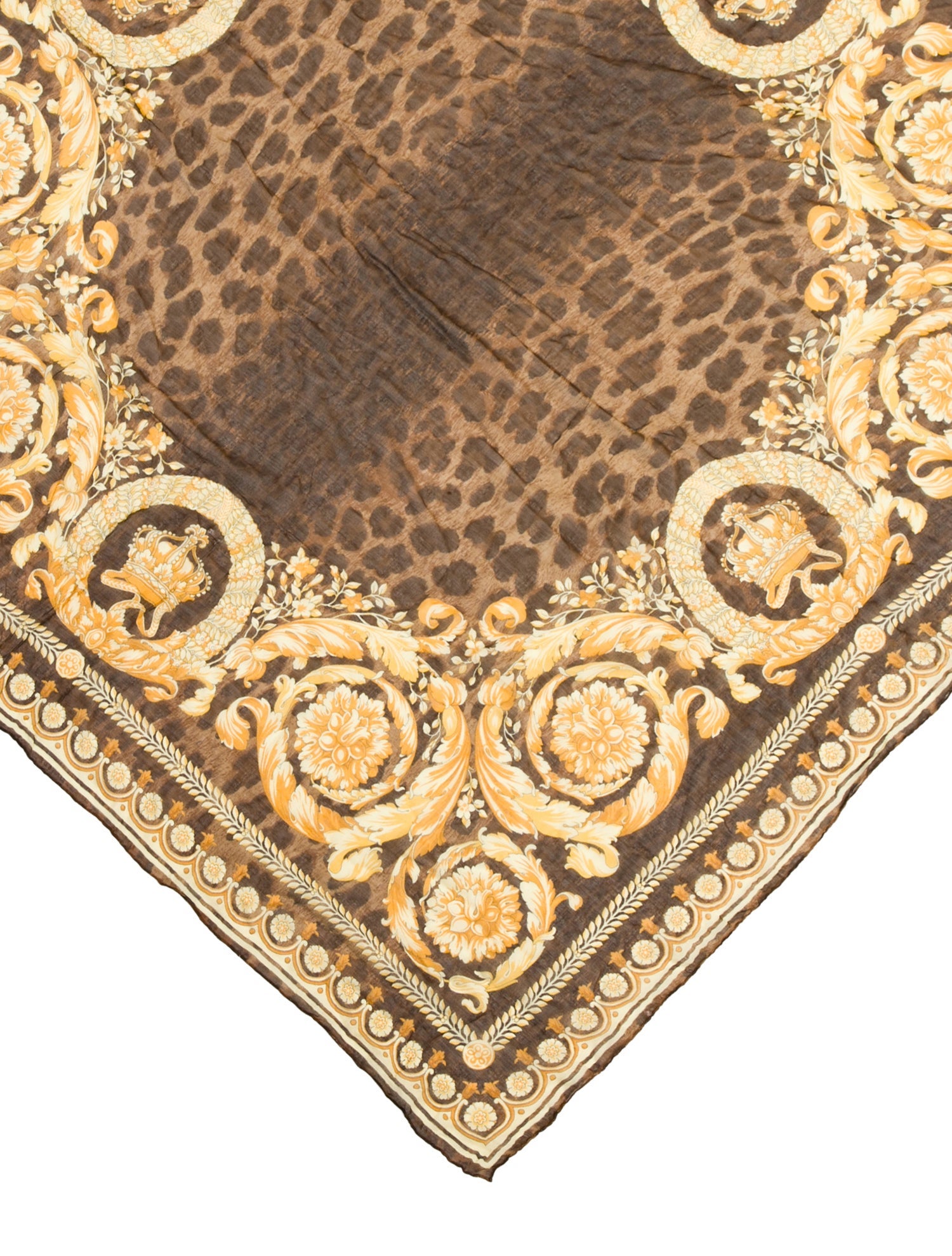 Versace Animal Print Scarf