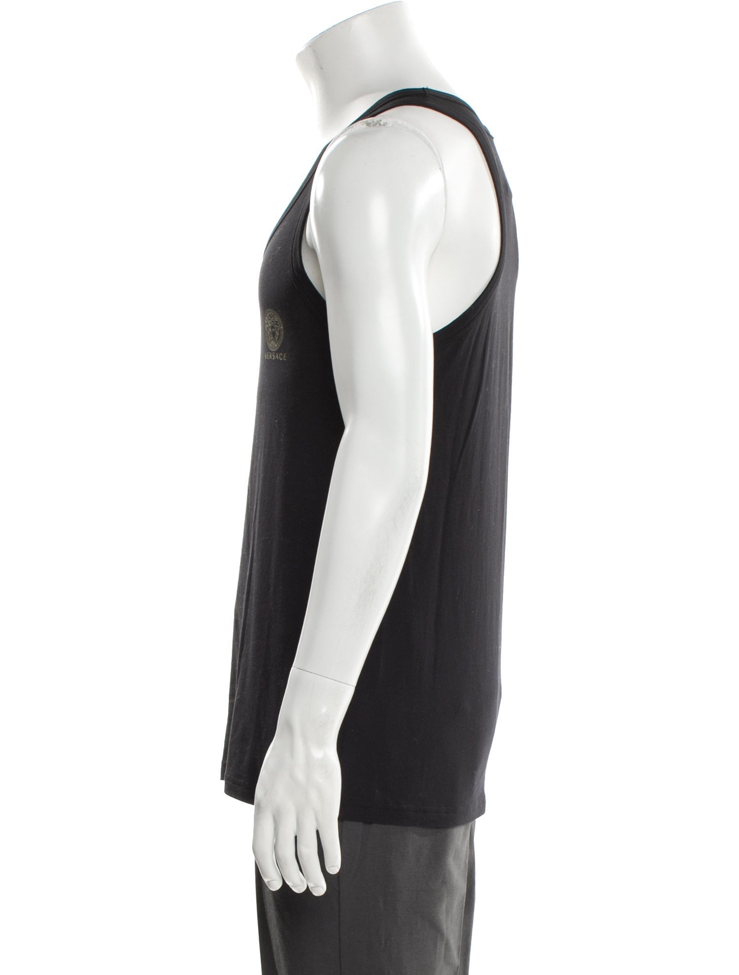 Versace Scoop Neck Sleeveless T-Shirt