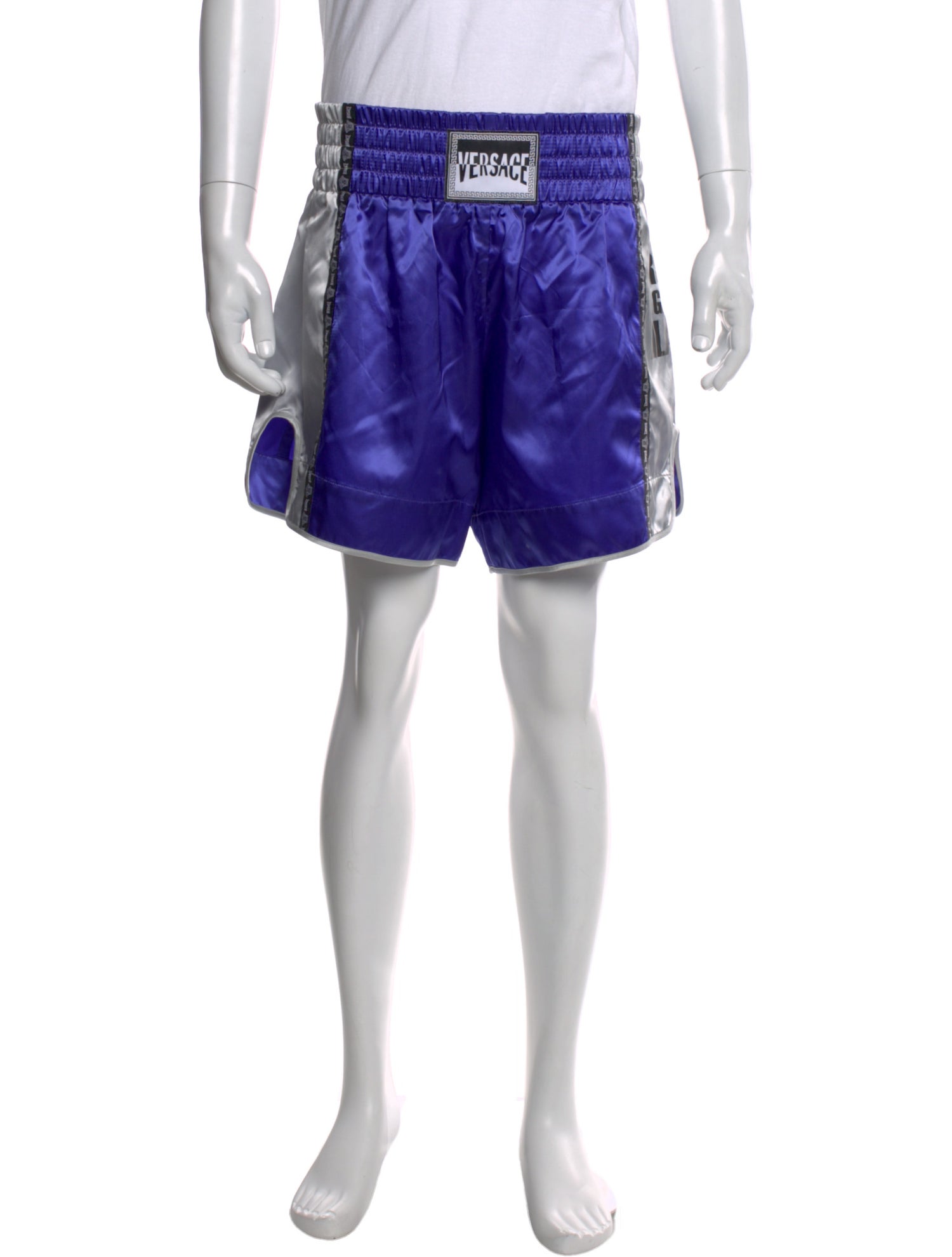 Versace Colorblock Pattern Jogger Shorts