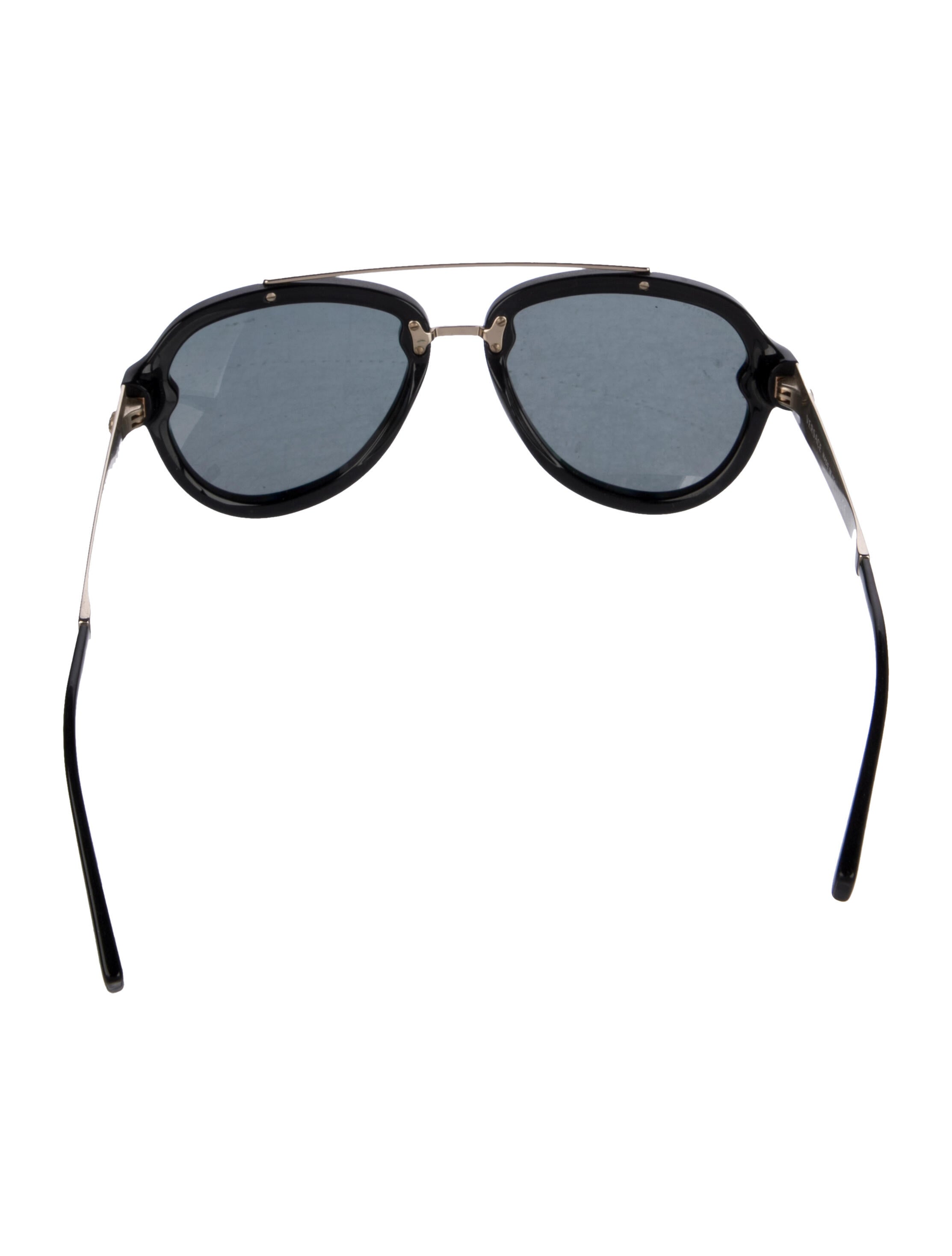 Versace Aviator Tinted Sunglasses