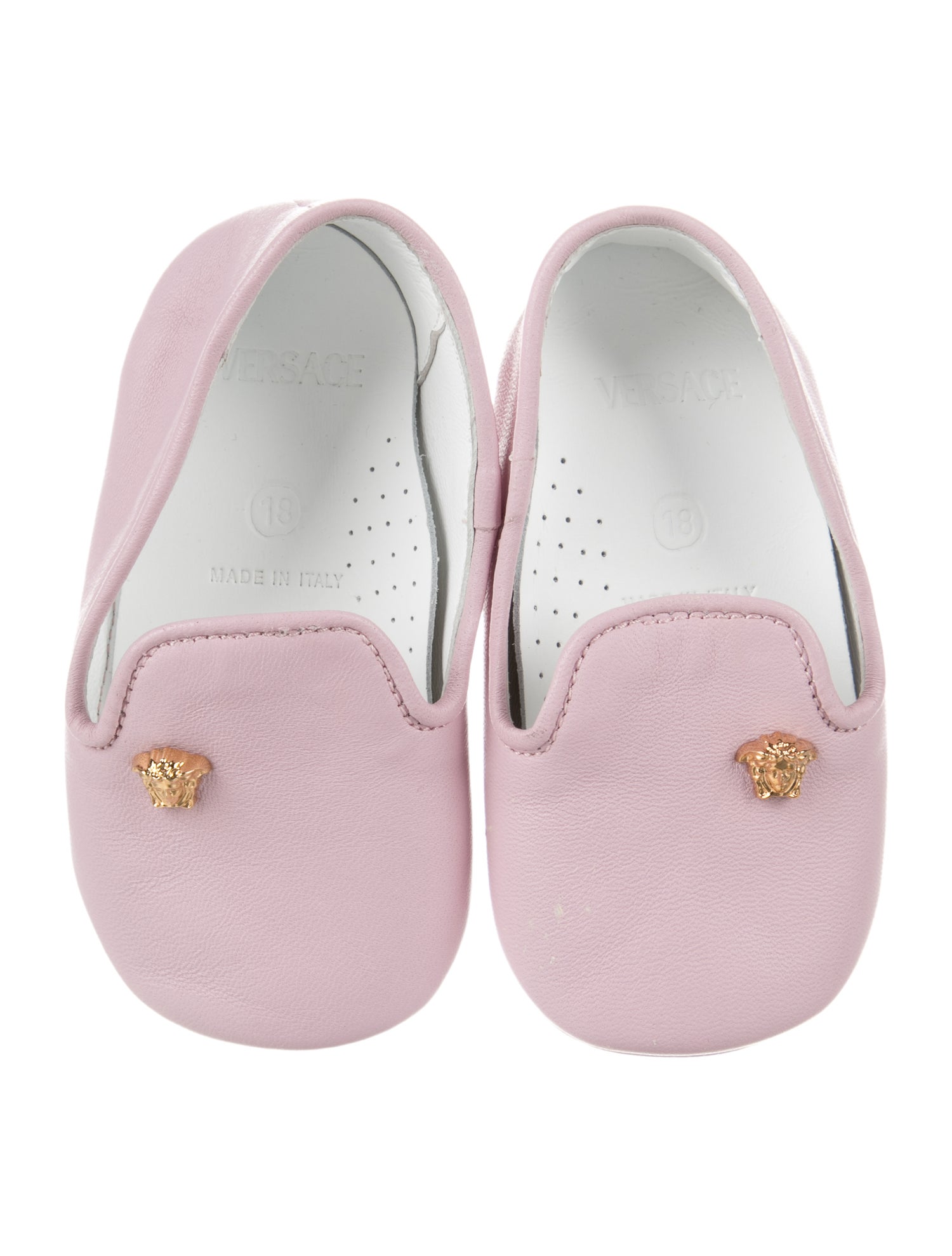 Versace Leather Flat Shoe