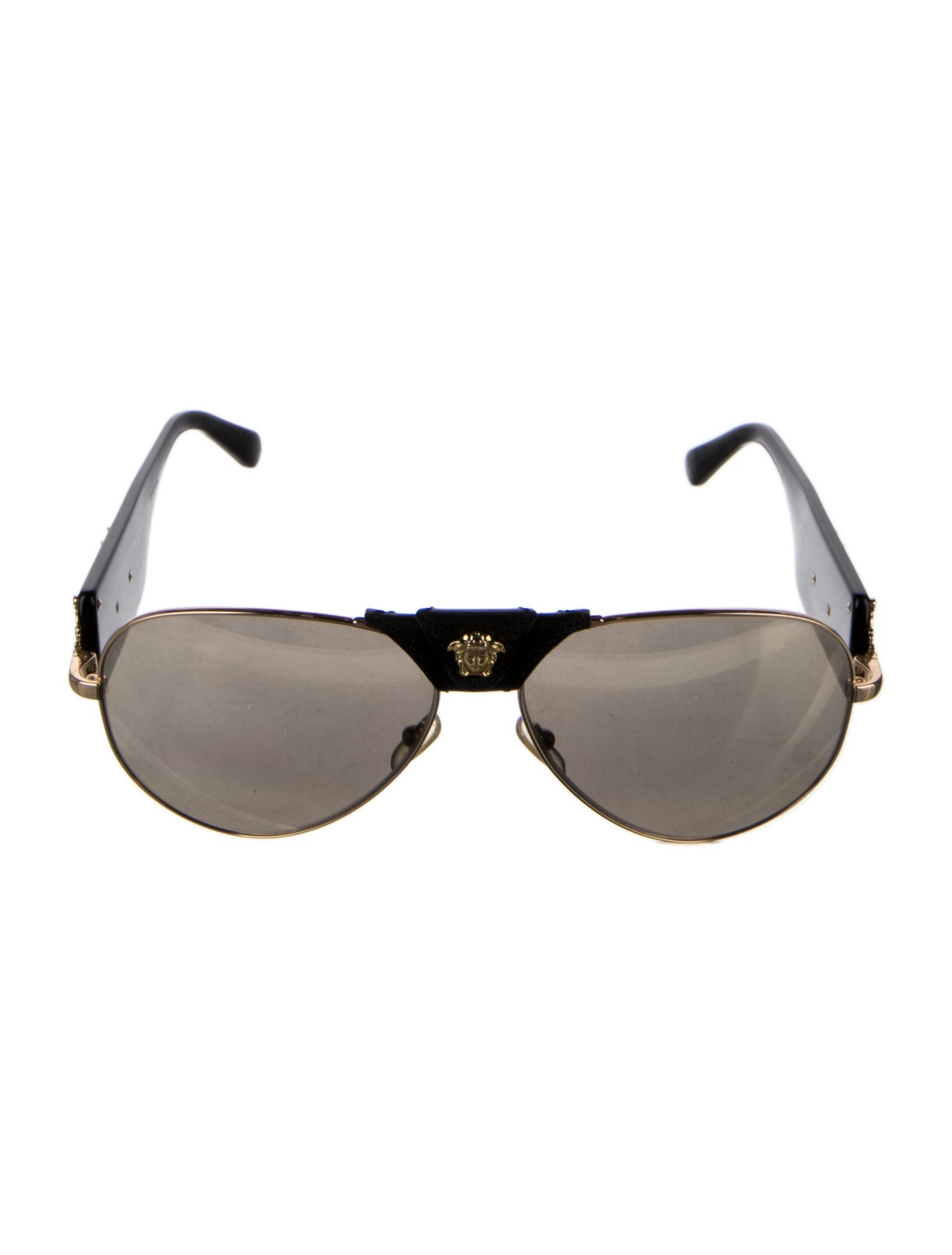 Versace Medusa Insignia Aviator Sunglasses