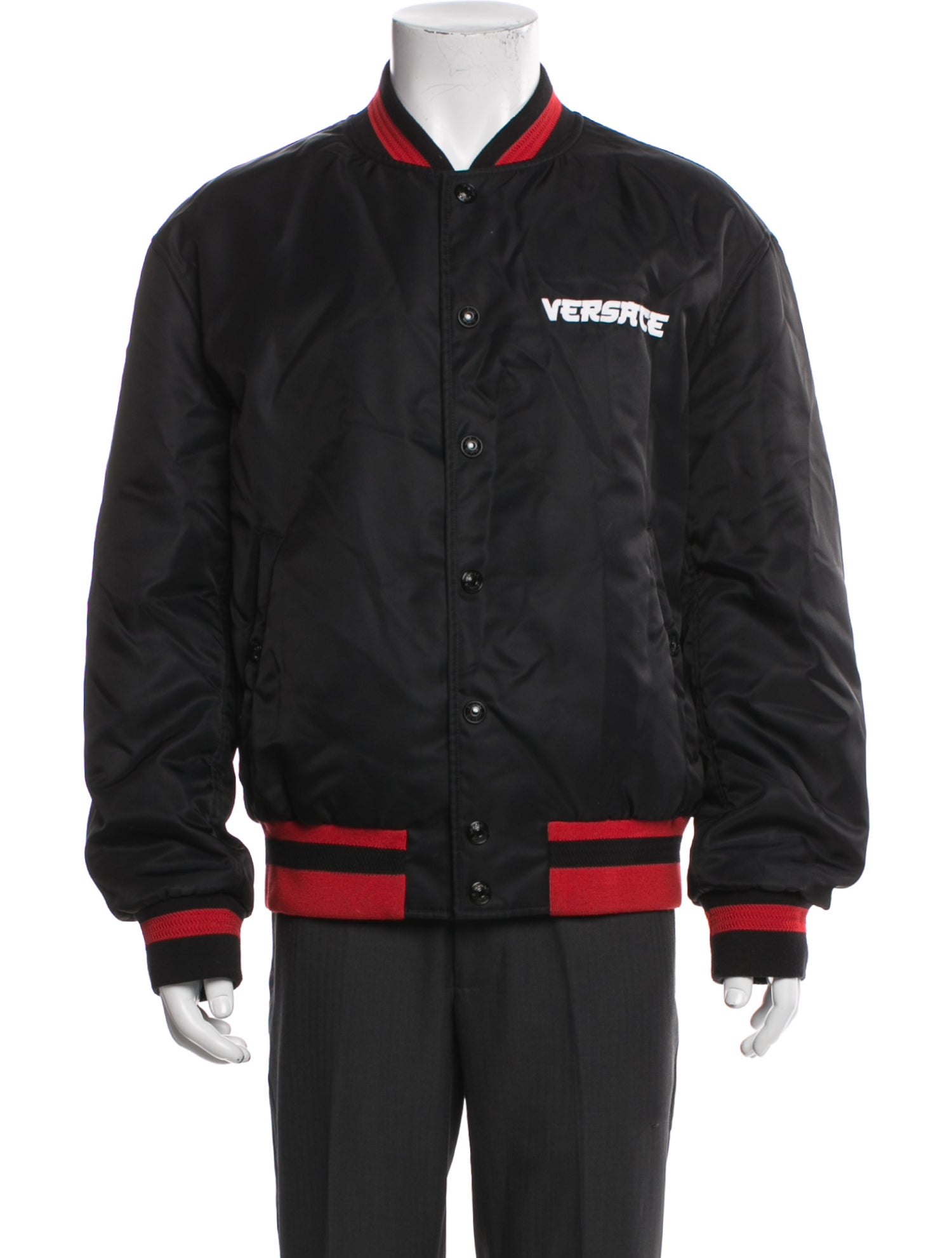 Versace Graphic Print Bomber Jacket