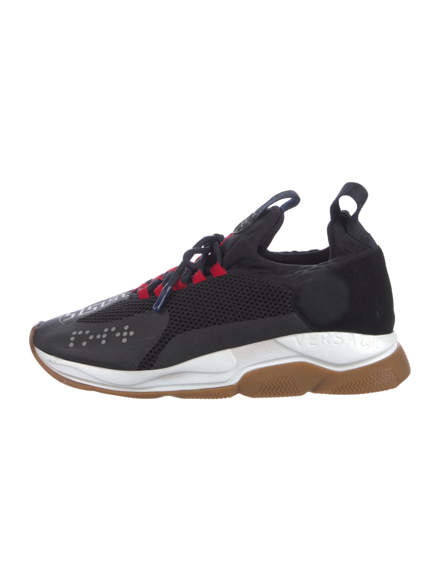Versace Mesh Printed Athletic Sneakers
