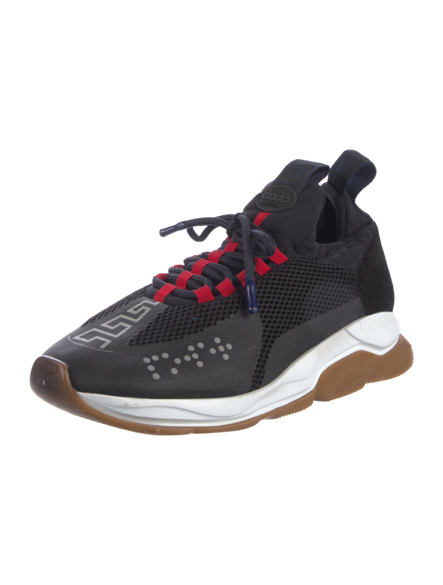 Versace Mesh Printed Athletic Sneakers