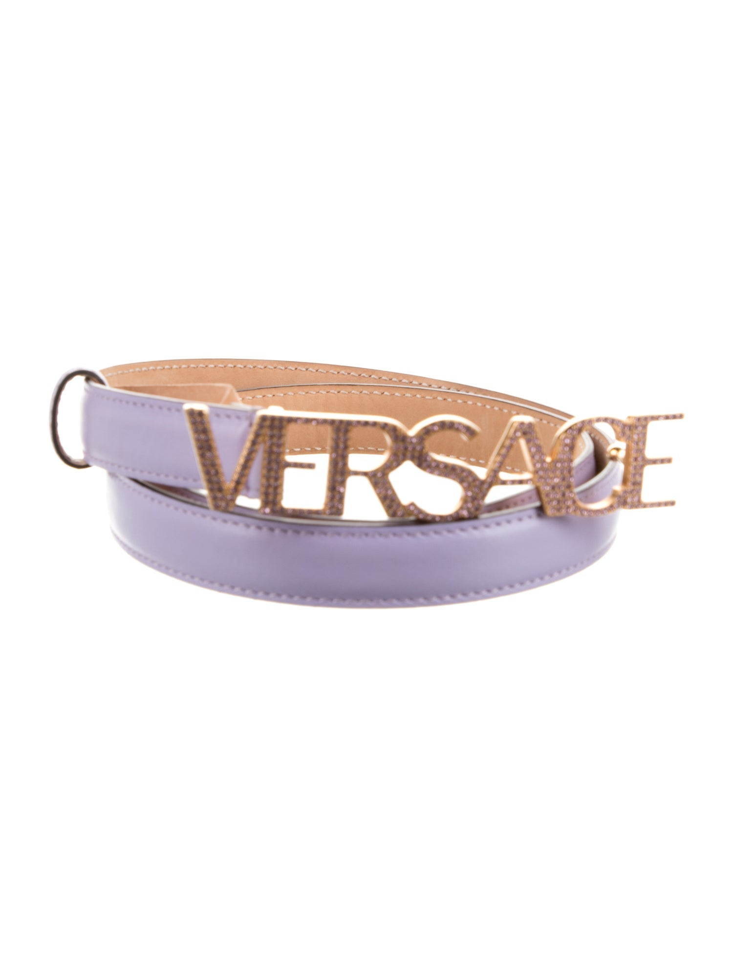 Versace Skinny Leather Waist Belt