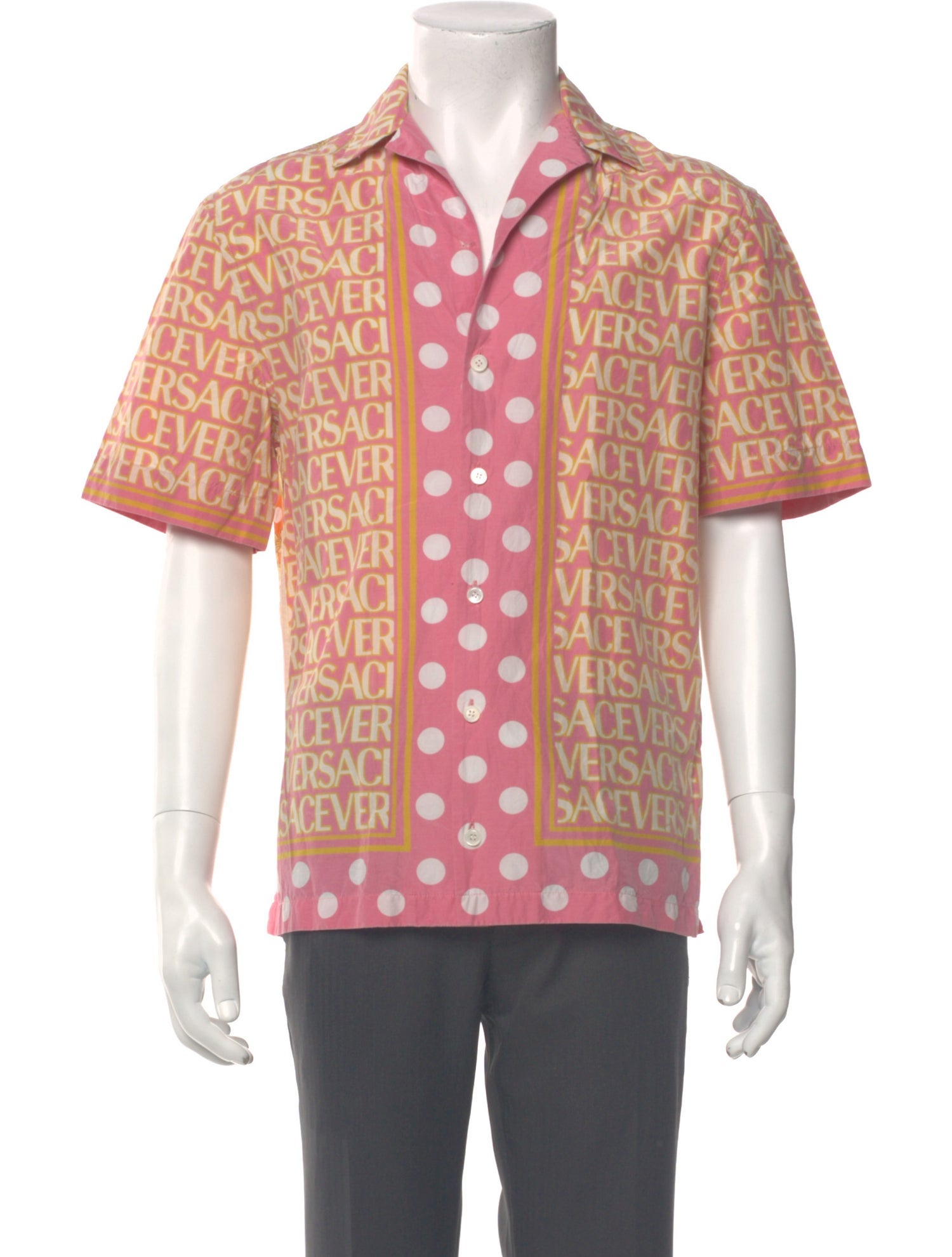 Versace Printed Short Sleeve Shirt