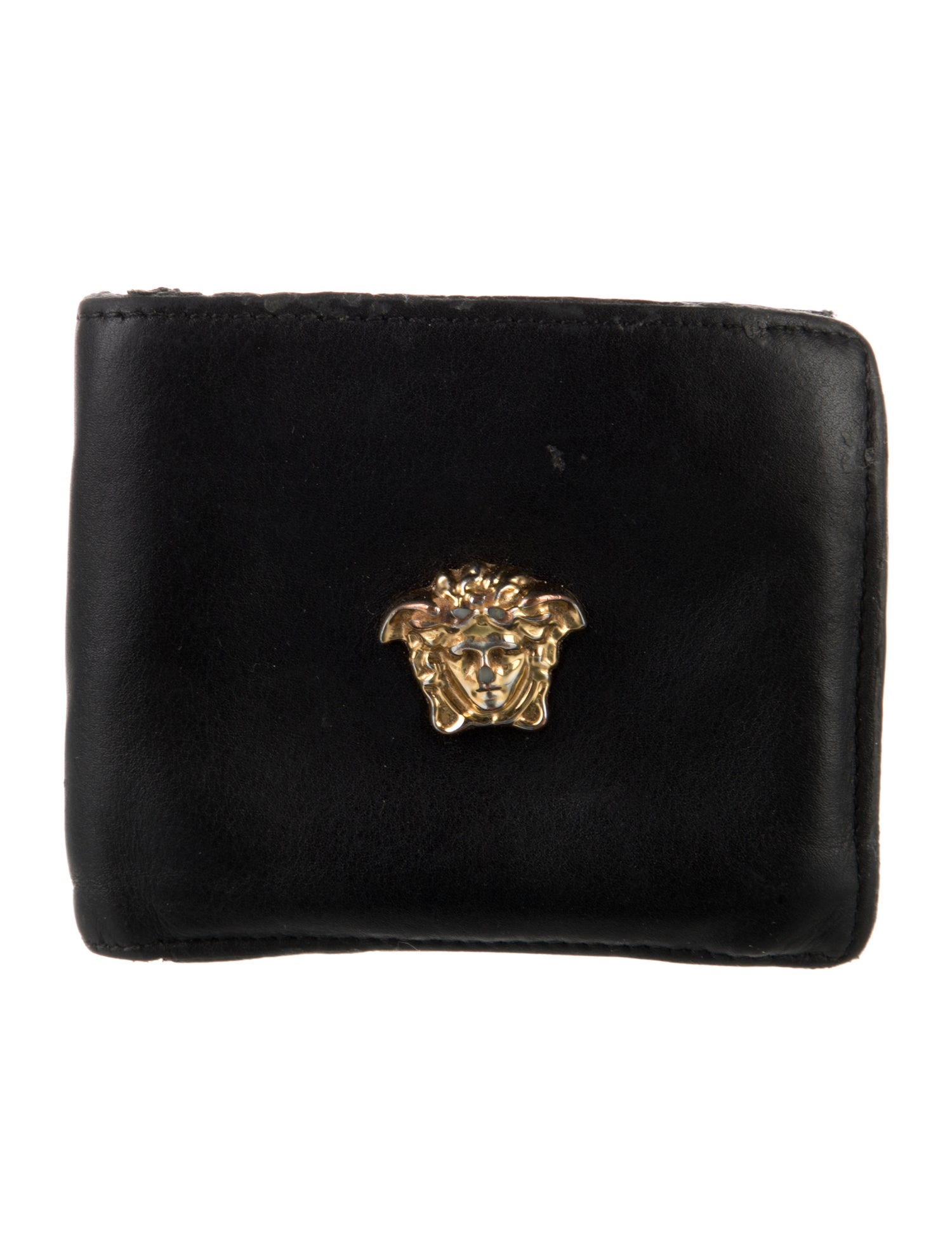 Versace Medusa Insignia Leather Wallet