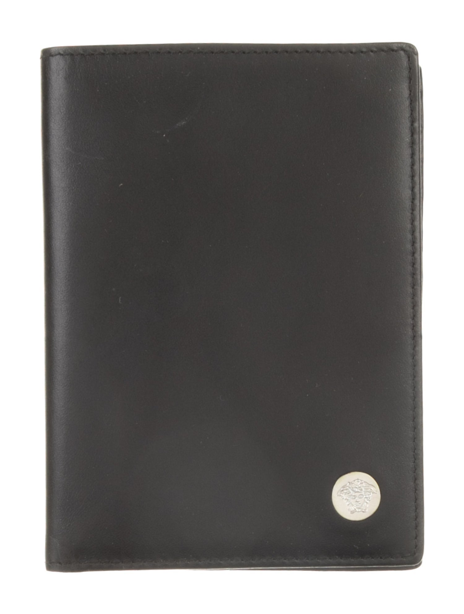 Versace Medusa Insignia Leather Bifold Wallet