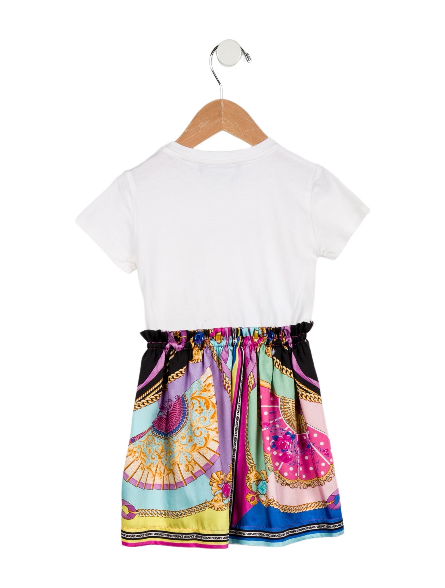 Versace Toddler Girls' Barocco Print T-Shirt Dress