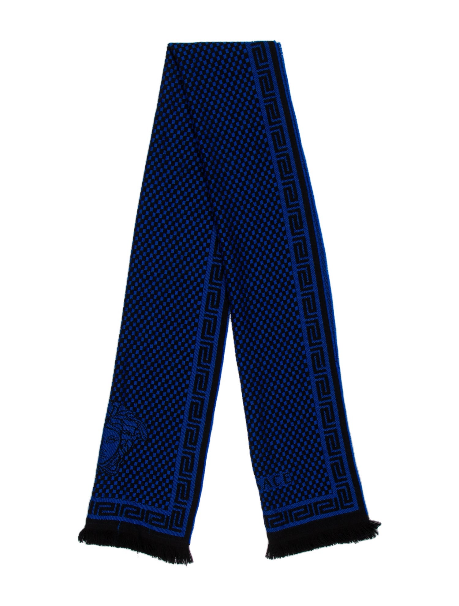 Versace Wool Printed Scarf