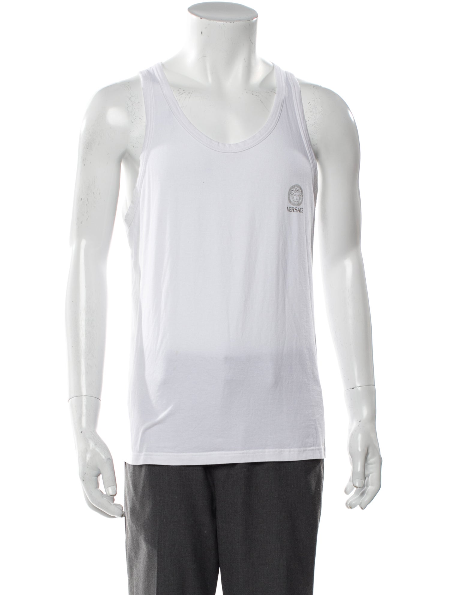 Versace Scoop Neck Sleeveless Tank