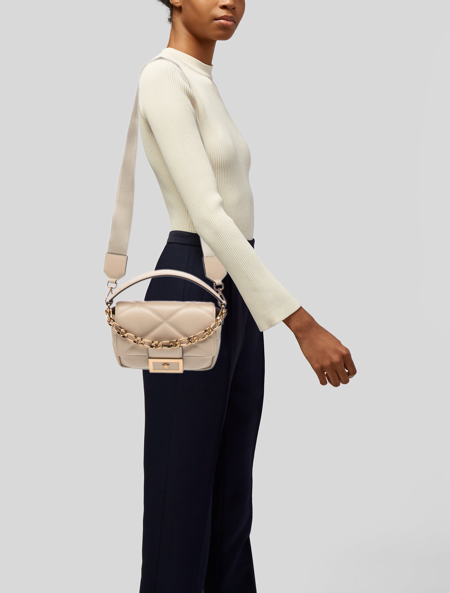 Versace Leather Shoulder Bag w/ Tags