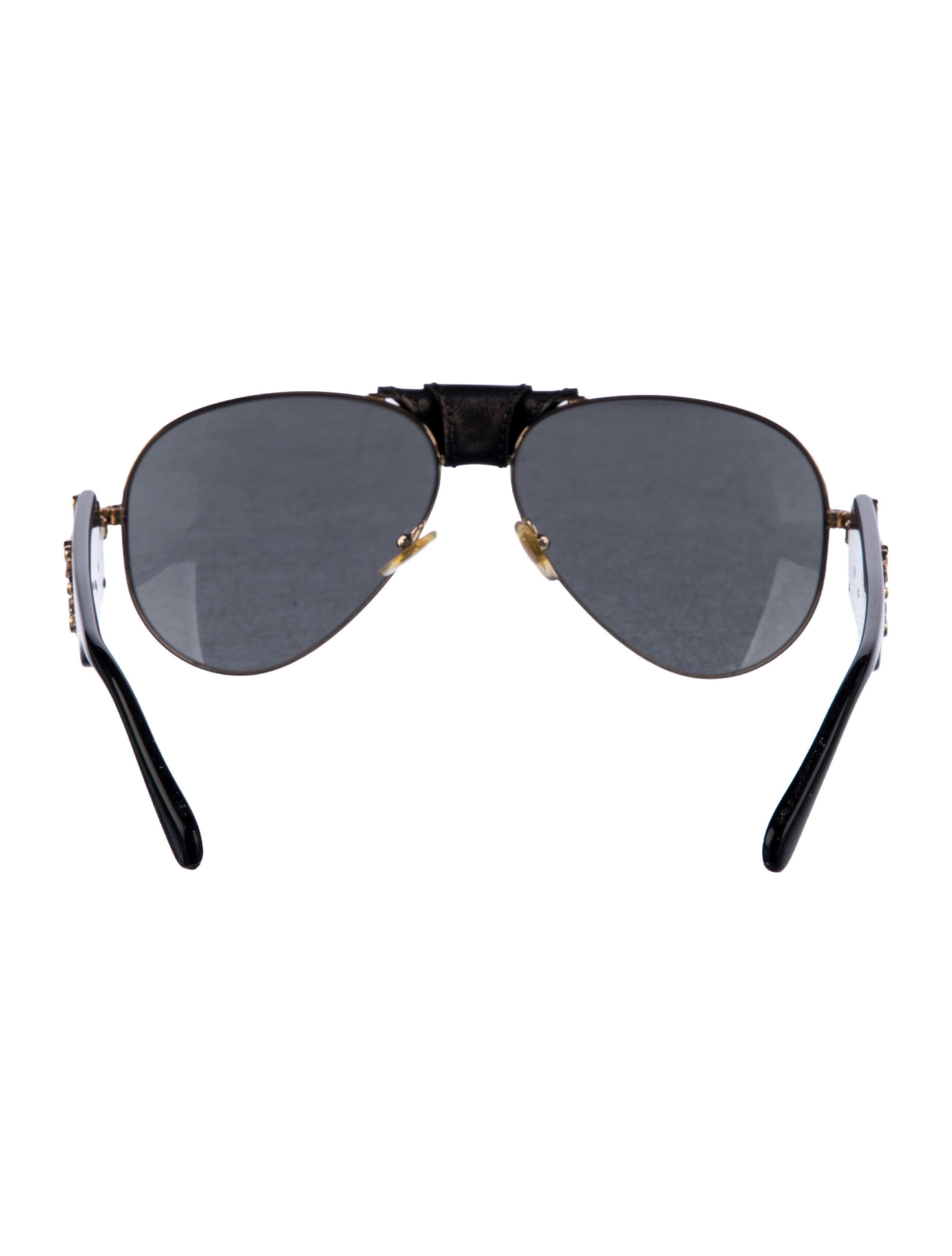 Versace Medusa Insignia Aviator Sunglasses