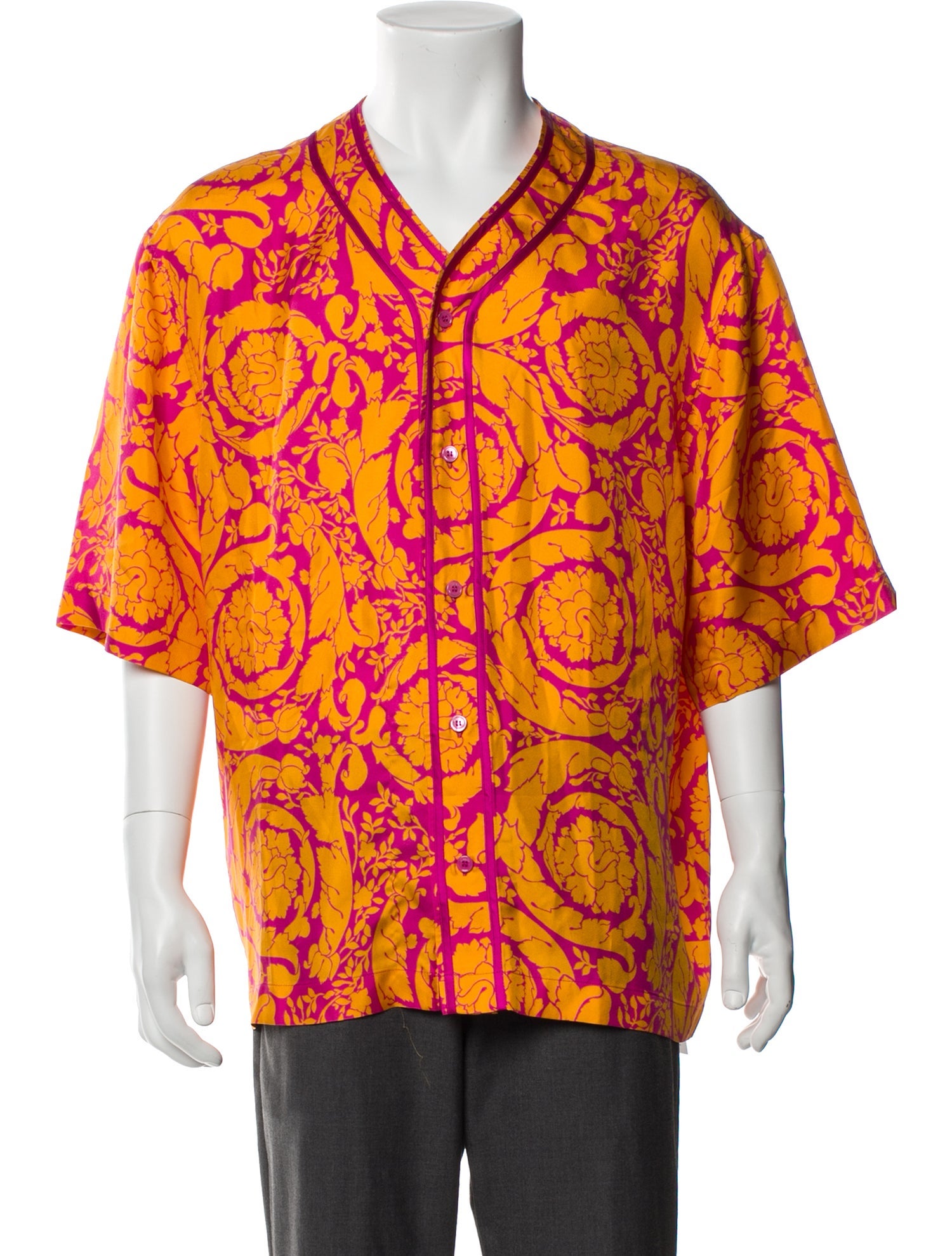 Versace Silk Printed Shirt