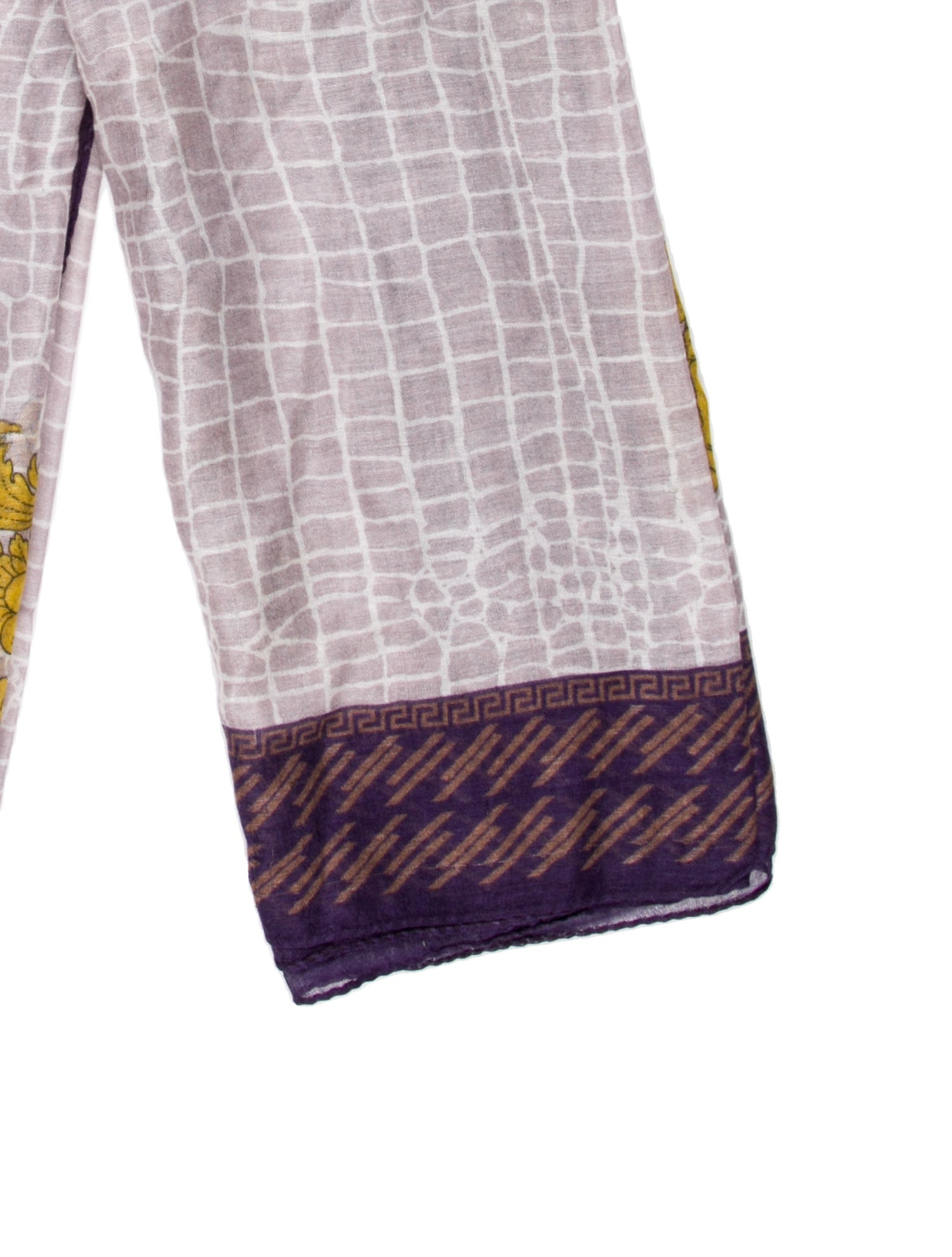 Versace Floral Print Scarf