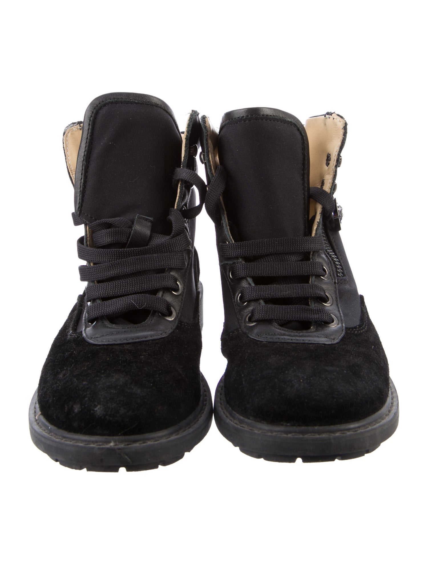 Versace Boys Combat Boots