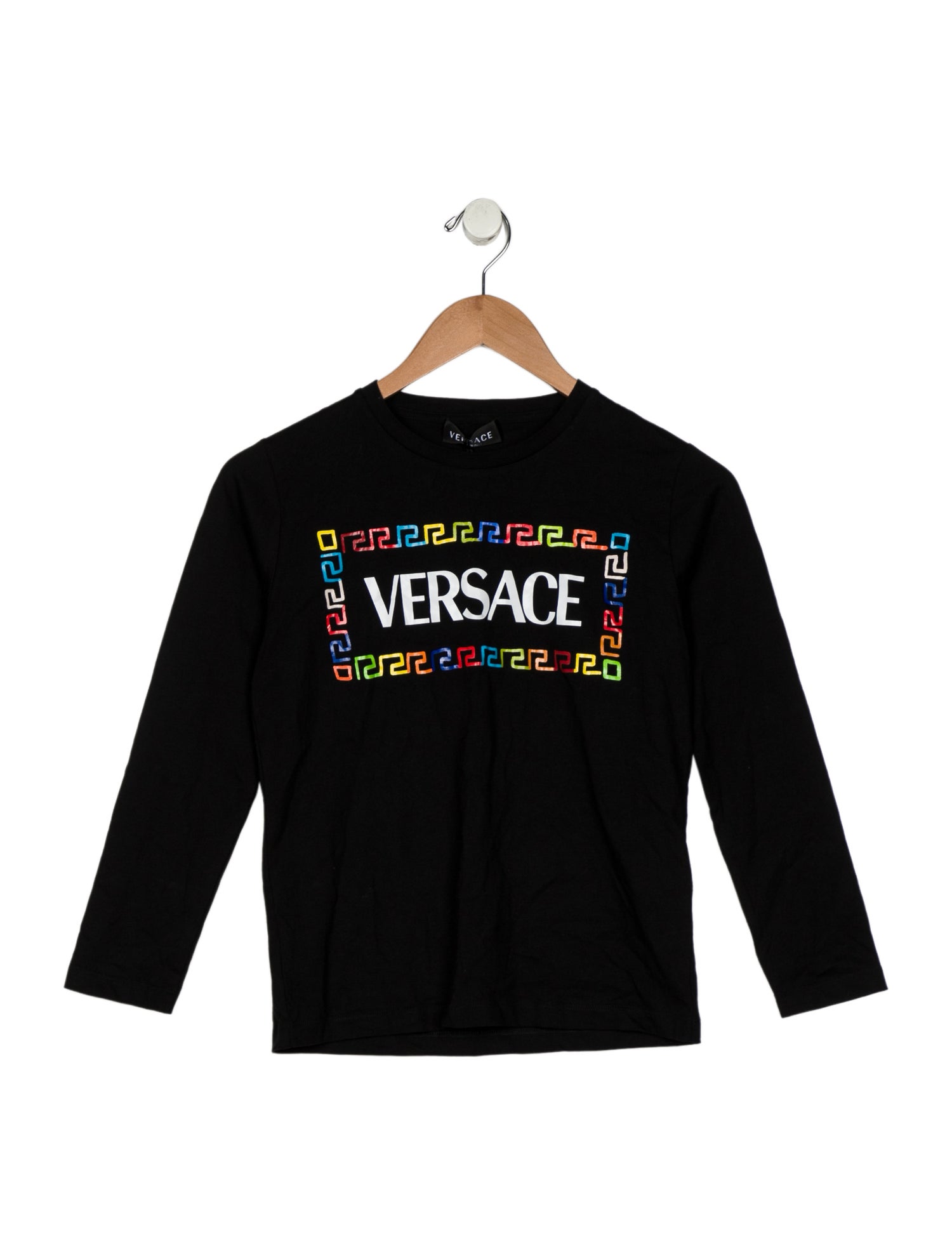 Versace Boys Pattern Print Crewneck T-Shirt