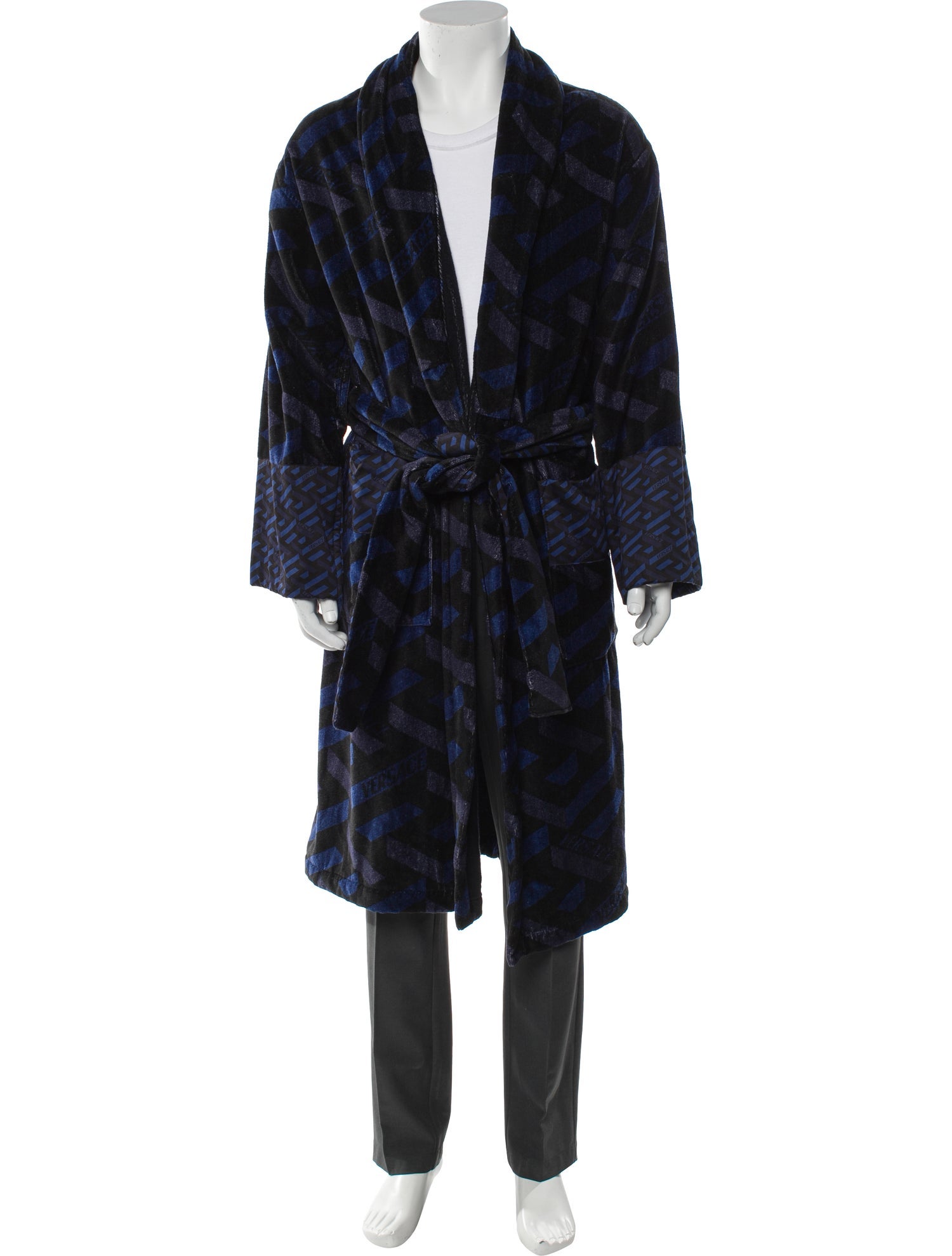 Versace Oblique Jacquard Robe